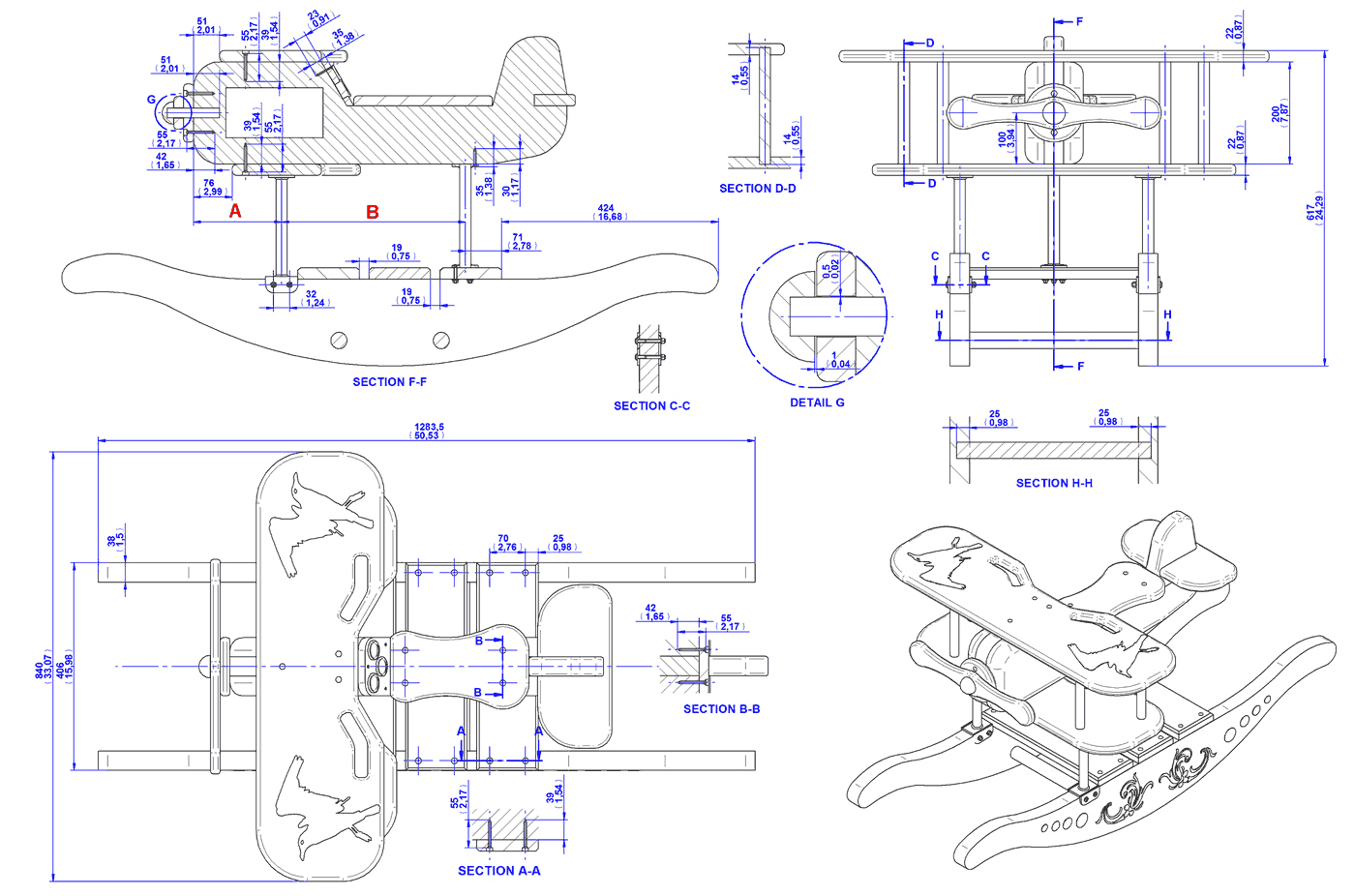Wooden Toy Free Printable Rocking Horse Plans Free Printable regarding Printable Free Rocking Horse Plans