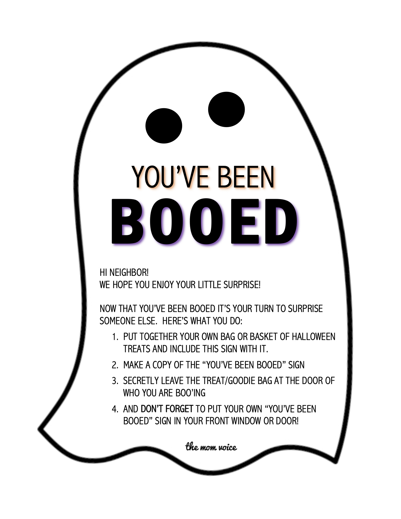 You&amp;#039;Ve Been Booed Free Download | The Mom Voice with regard to Free Printable You&amp;#039;Ve Been Booed Printable