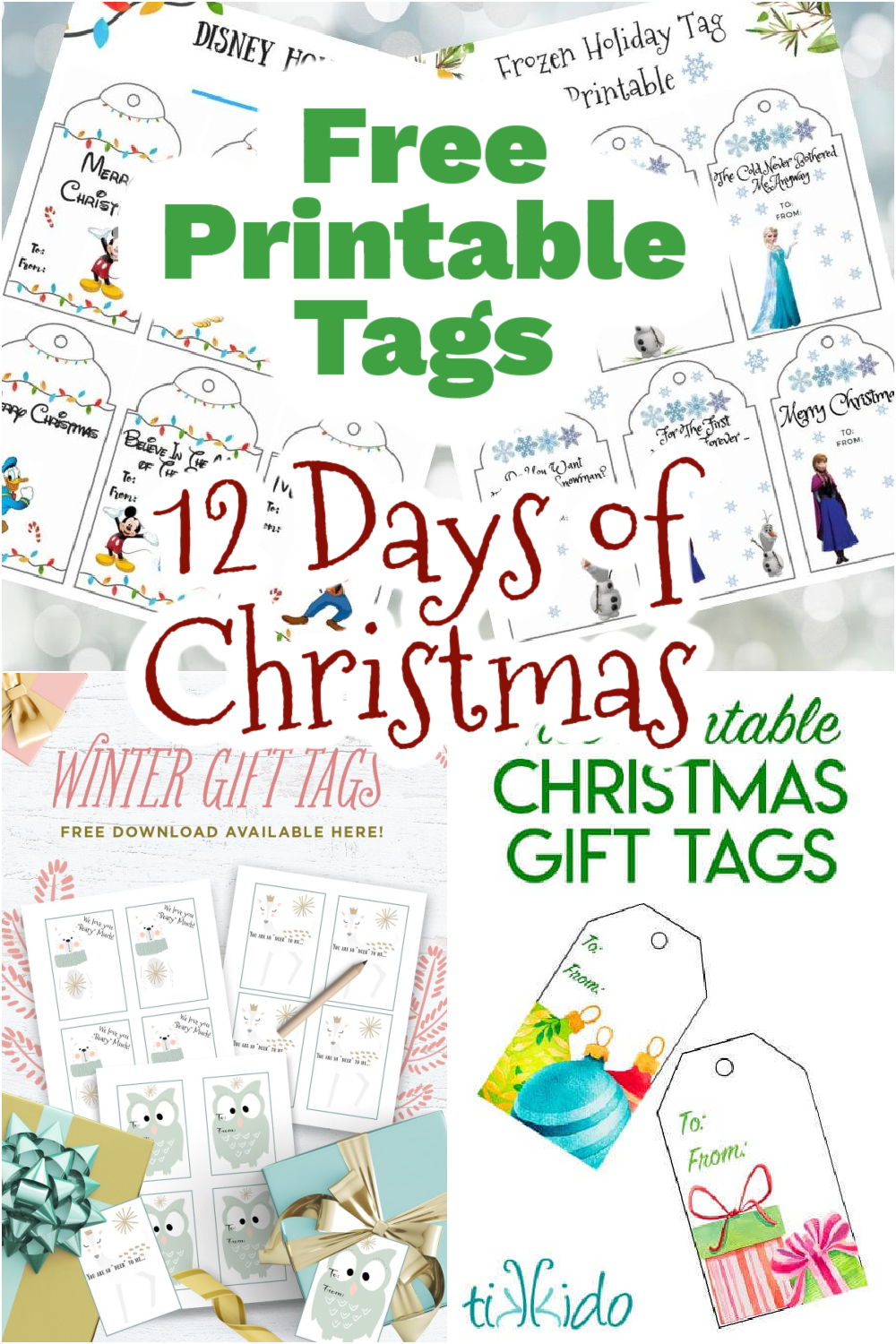 12 Days Of Christmas With Free Printable Tags - Mom Junky intended for Free Printable 12 Days Of Christmas Tags