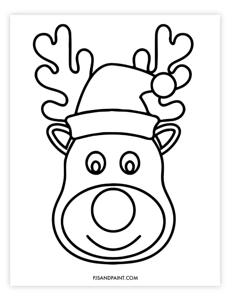 16 Free Printable Christmas Coloring Pages For Kids - Pjs And Paint with regard to Free Christmas Printable Coloring Pages
