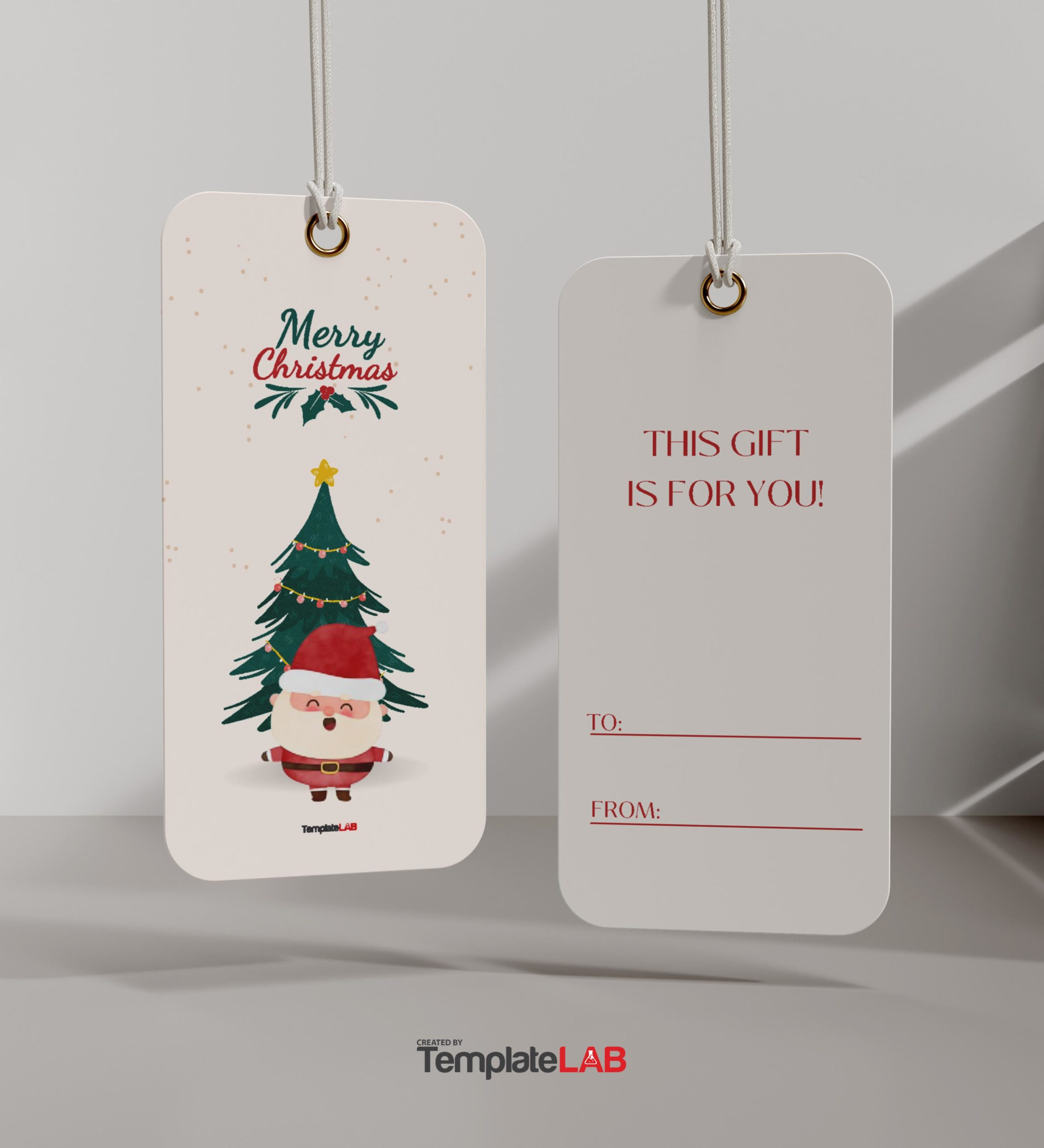 19 Free Editable Gift Tag Templates [Word, Pptx, Psd] inside Free Printable Christmas Tags Editable Word