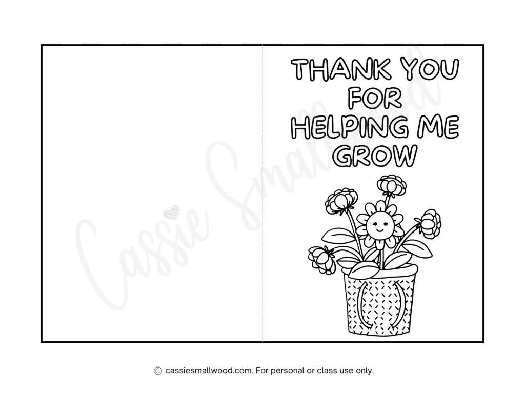 22 Cute Teacher Appreciation Coloring Pages (And Cards!) - Cassie regarding Free Printable Coloring Thank You Cards