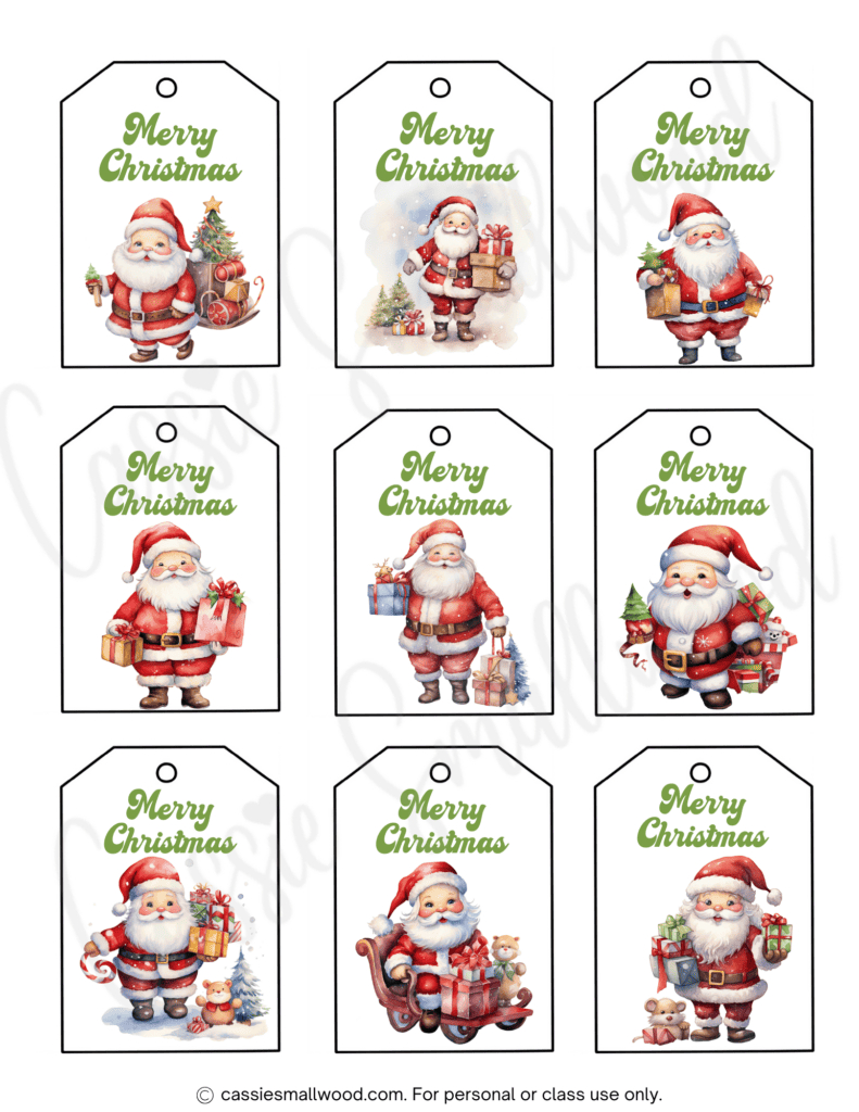 400+ Cutest Printable Christmas Tags (Free Pdf) - Cassie Smallwood within Printable Merry Christmas Tags Free