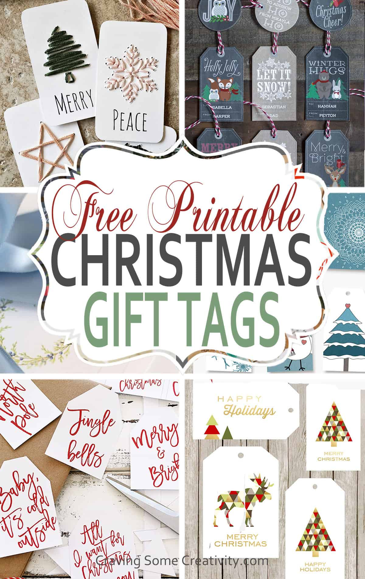 90+ Free Printable Rustic Christmas Tags For Gifts • Craving Some intended for Christmas Gift Tags Free Printable