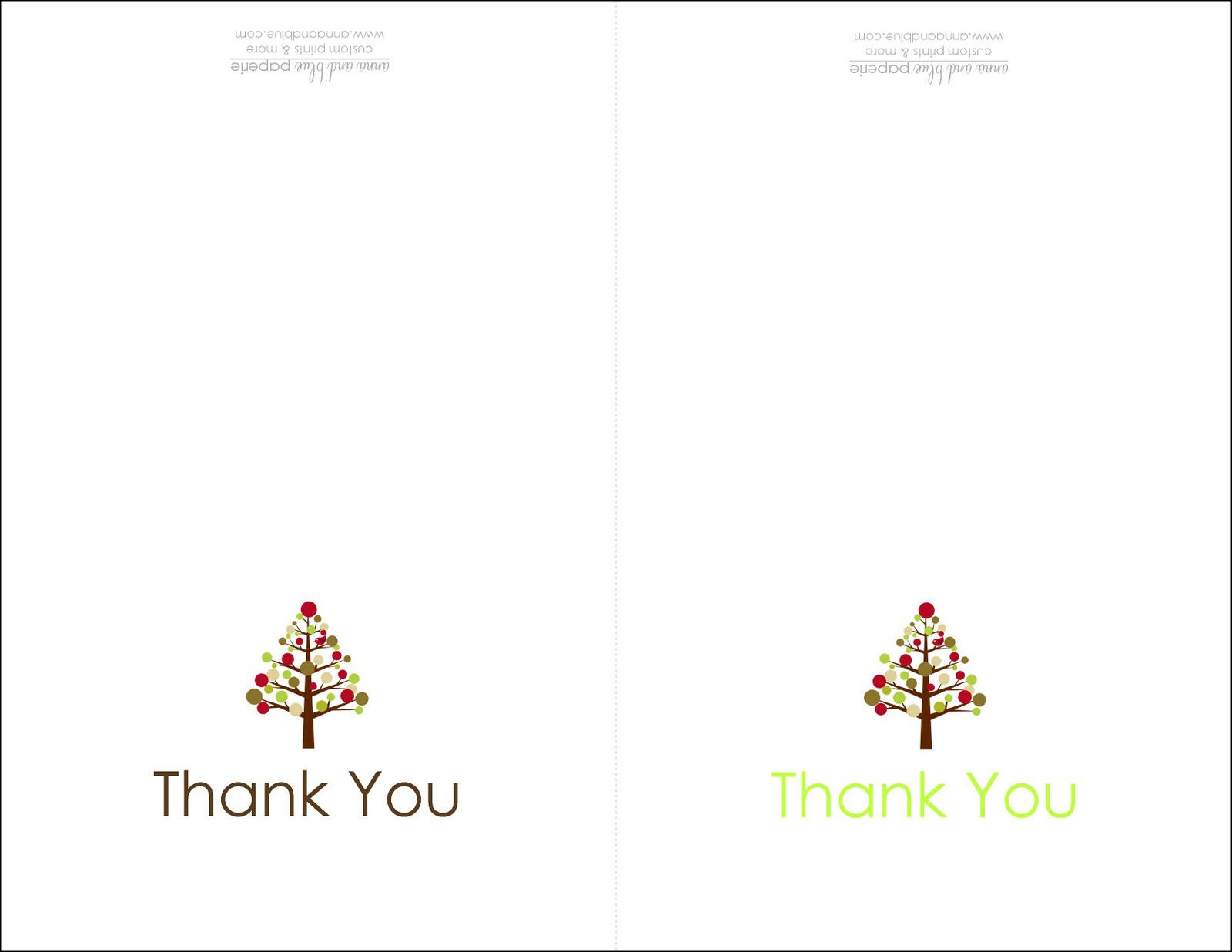 Anna And Blue Paperie: {Free Printable} Holiday Thank You Note pertaining to Holiday Thank You Cards Free Printable