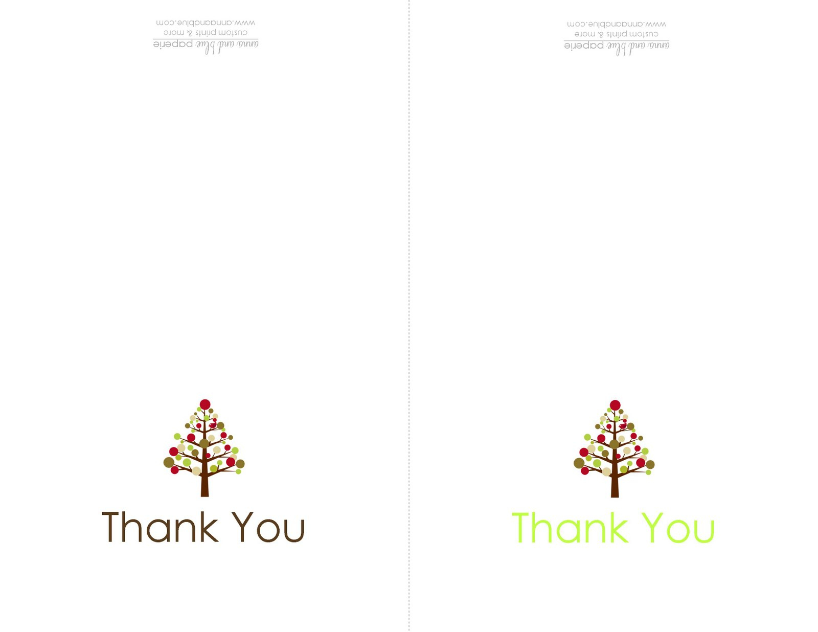 Anna And Blue Paperie: {Free Printable} Holiday Thank You Note throughout Holiday Thank You Cards Printable