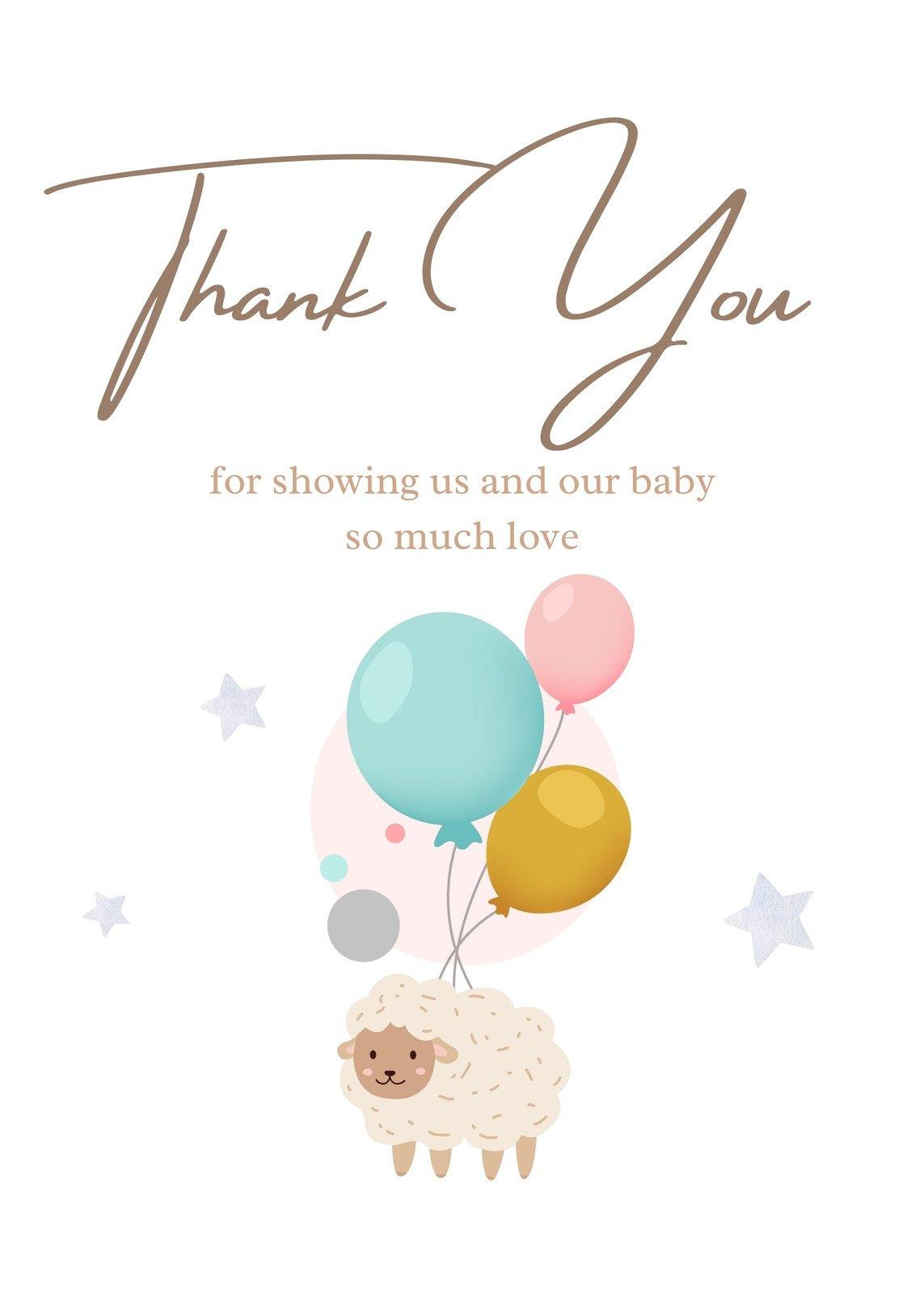 Best Thank You Note Template For Baby Shower Discount Free within Baby Shower Thank You Cards Printable
