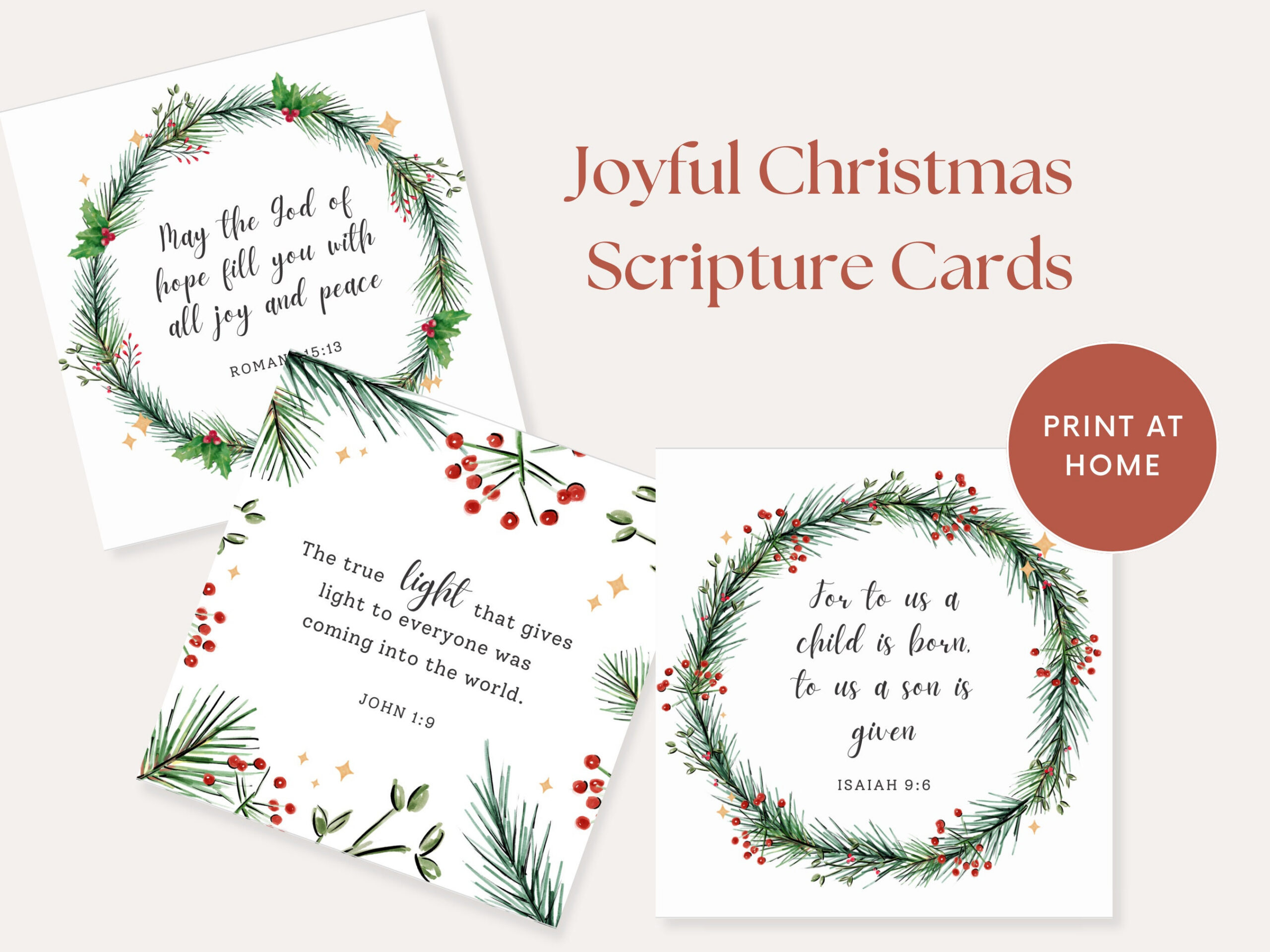 Christmas Bible Verses, Christmas Scripture Cards Printable throughout Printable Christmas Card Verses For Handmade Cards