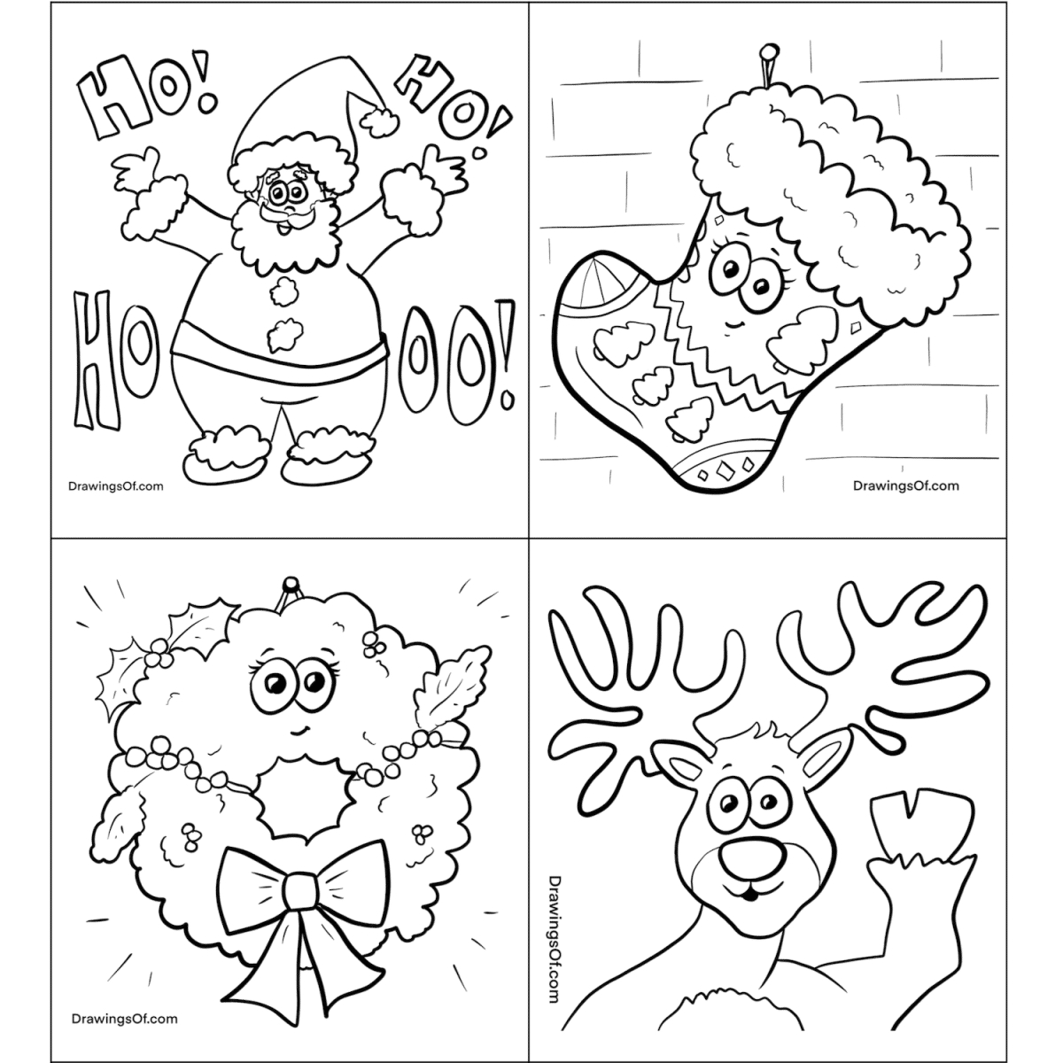 Christmas Coloring Pages: Free Printable Sheets - Drawings Of throughout Christmas Printable