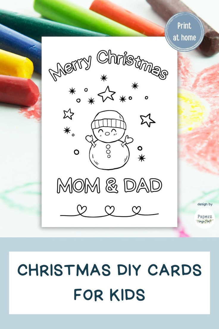 Christmas Diy Card For Parents | Merry Christmas Mom Dad, Mother in Printable Christmas Card For Dad