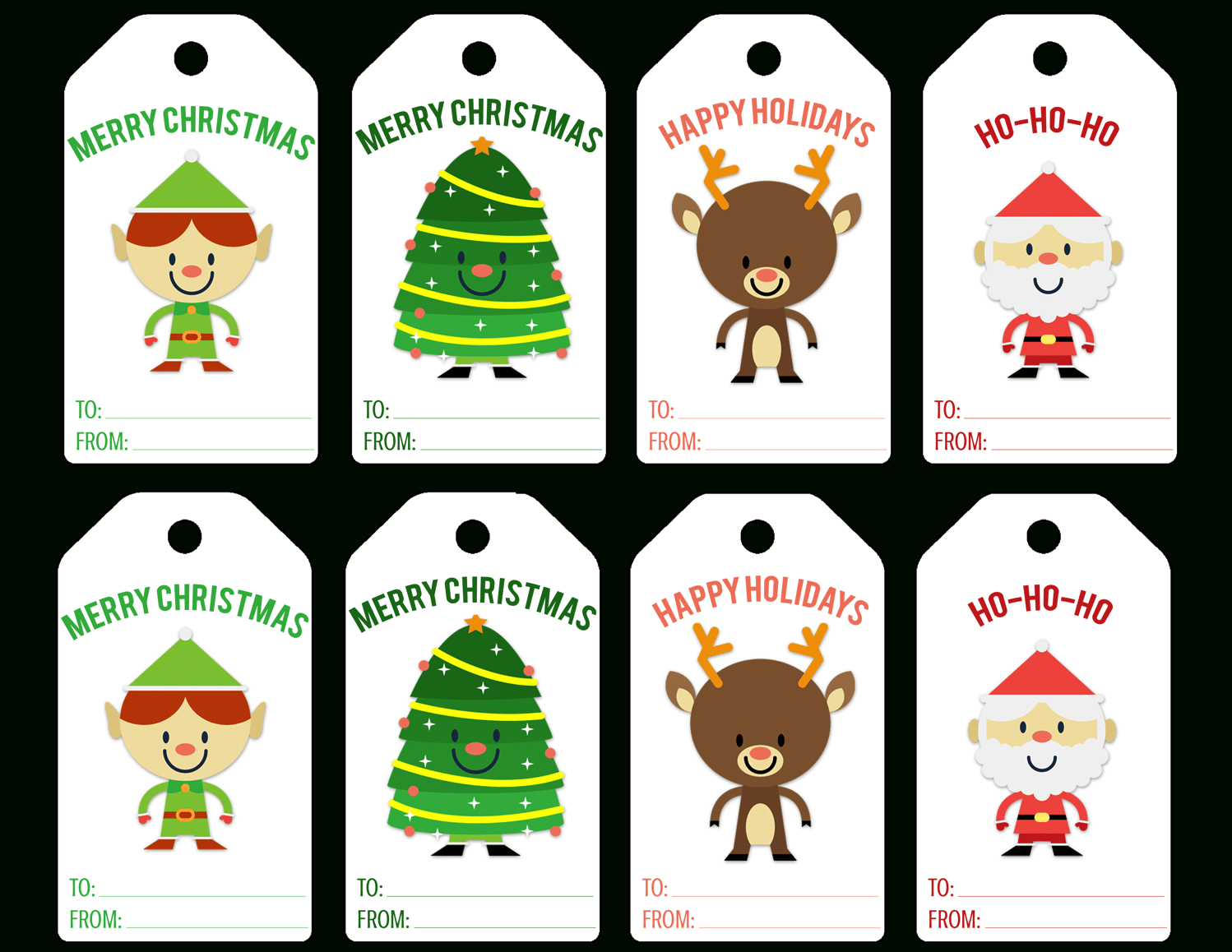 Christmas Printable Gift Tags - Printable Party Favors intended for Pdf Printable Christmas Tags