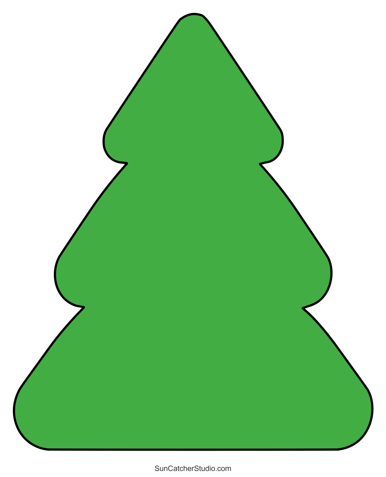 Christmas Tree Templates And Stencils (Free Printable Patterns intended for Christmas Tree Printable