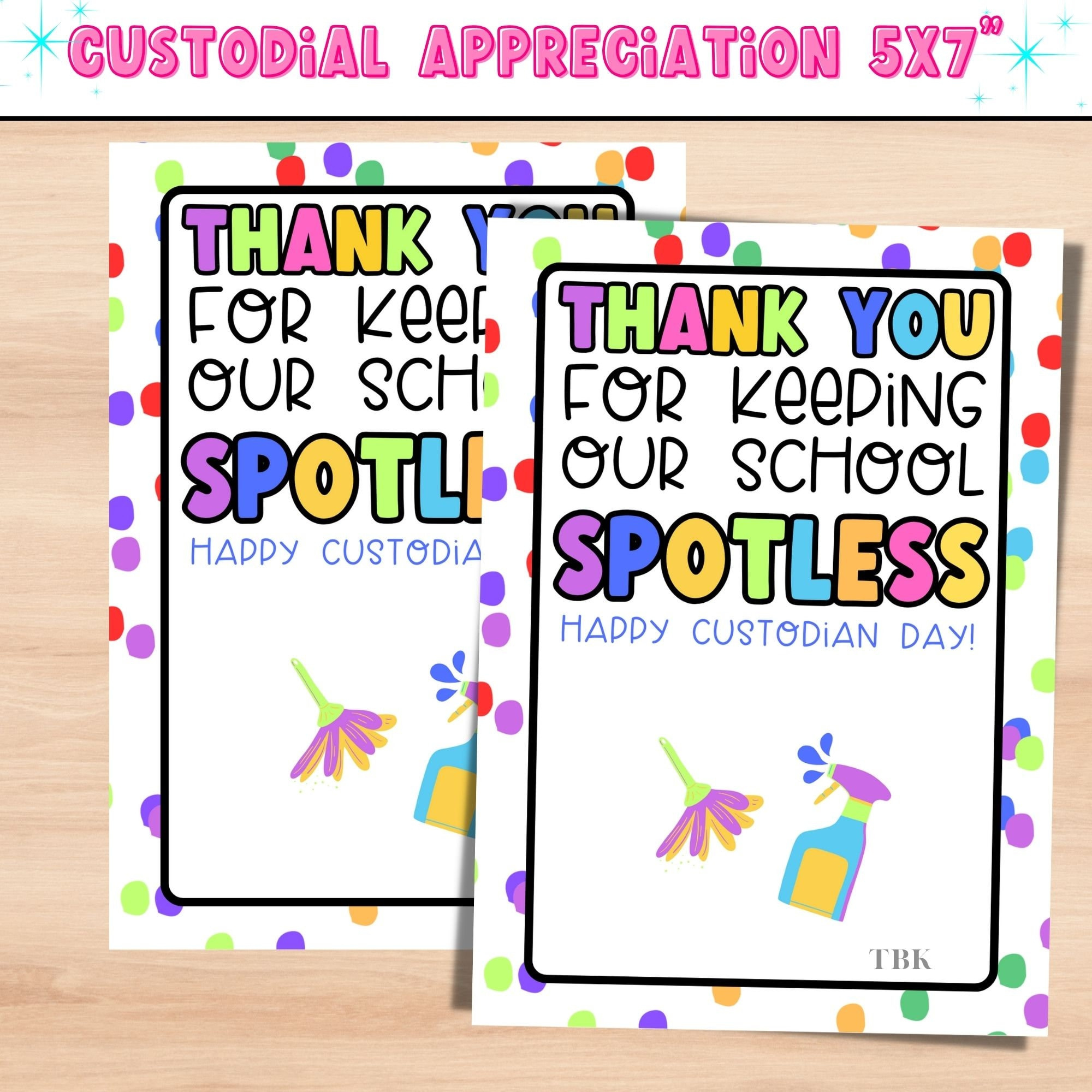 Custodial Appreciaiton Gift Card Holder | Custodial Appreciaiton with regard to Free Printable Custodian Thank You Cards