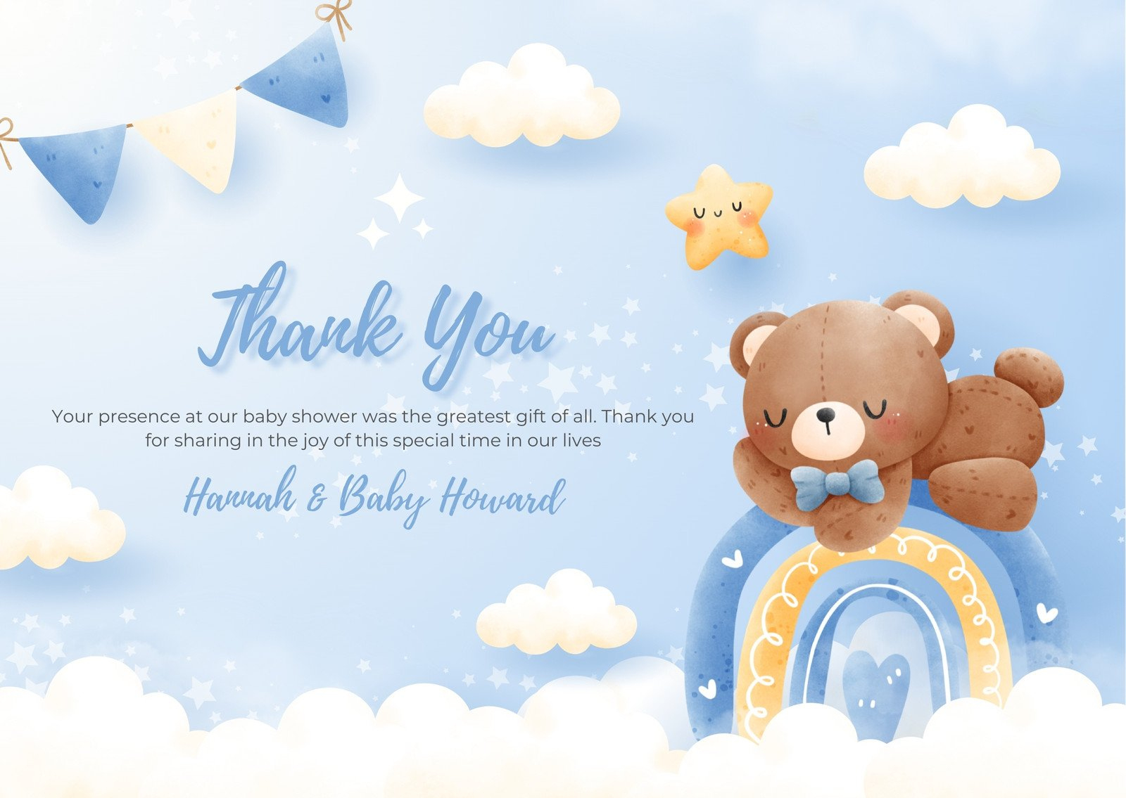 Discount Thank You Card For Baby Gift Hot Sale within Free Printable Cards Baby Thank You