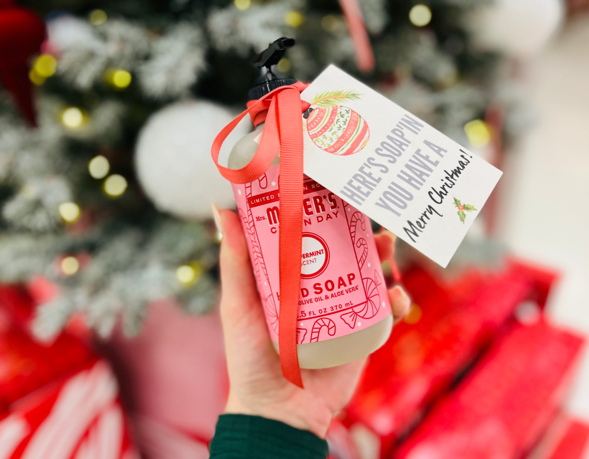 Diy Christmas Hostess Gifts | Soaps With Free Printable Gift Tags for Hand Soap Christmas Gift Tags Free Printable