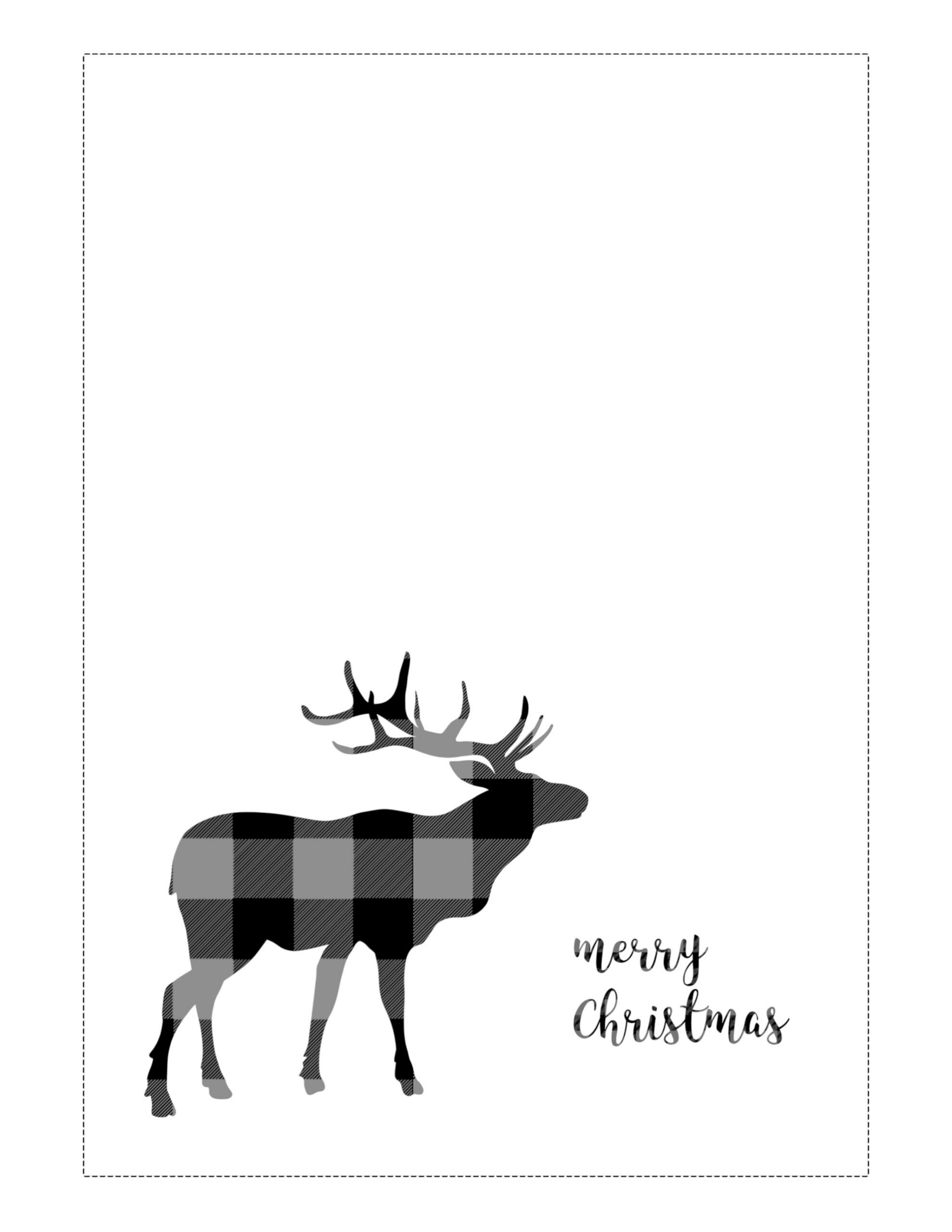 Free Printable Christmas Cards (Basic) - Paper Trail Design with regard to Free Printable Christmas Card Black and White