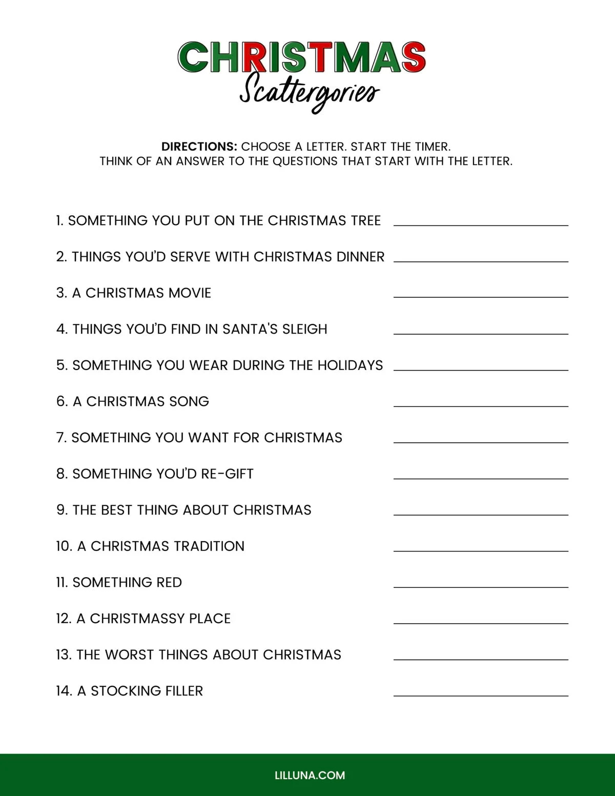 Free Printable Christmas Games {4 Freebies} | Lil' Luna with Free Christmas Printable Games