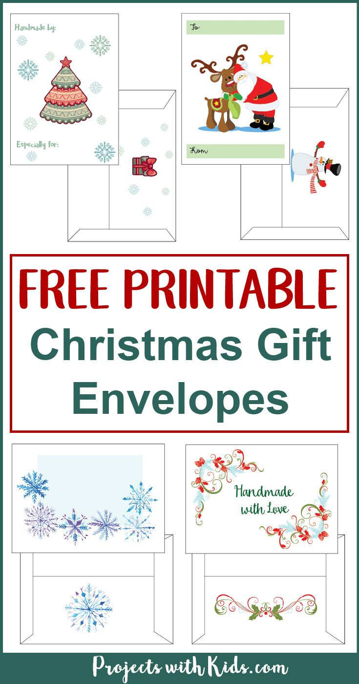 Free Printable Christmas Gift Envelopes with Printable Christmas Card Envelopes 5x7