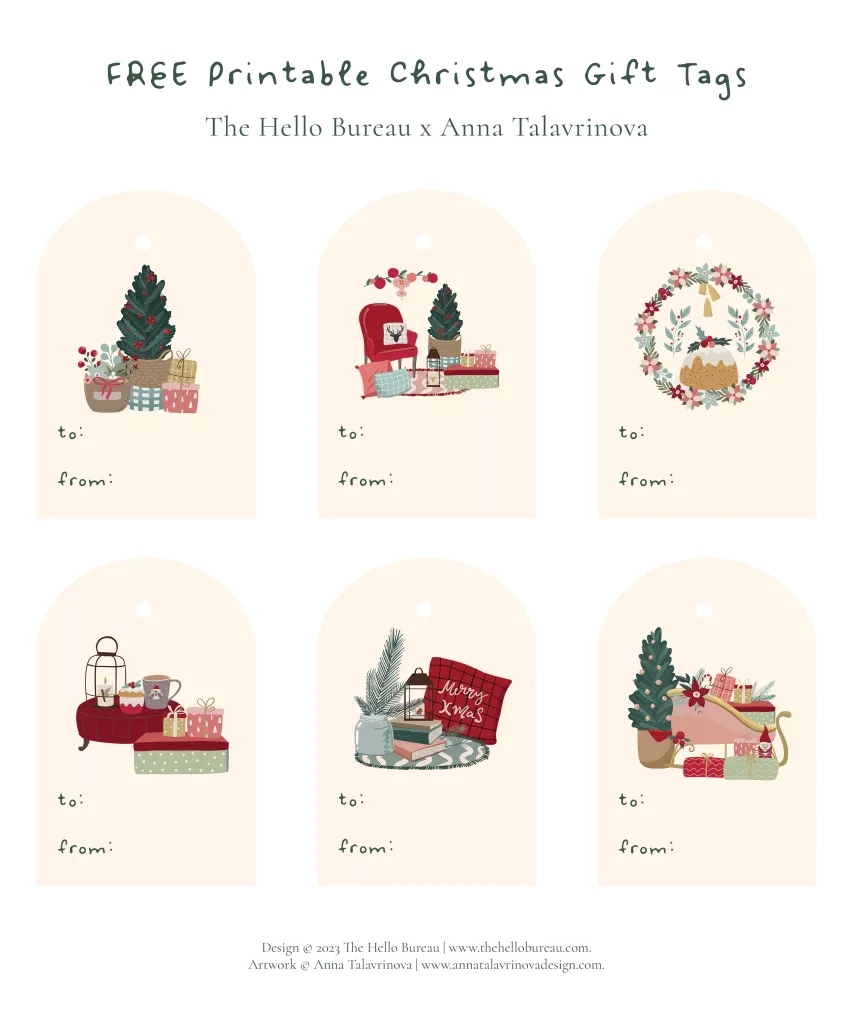 Free Printable Christmas Gift Tags Pdf | Cute And Cosy Design with regard to Printable Christmas Tags For Presents