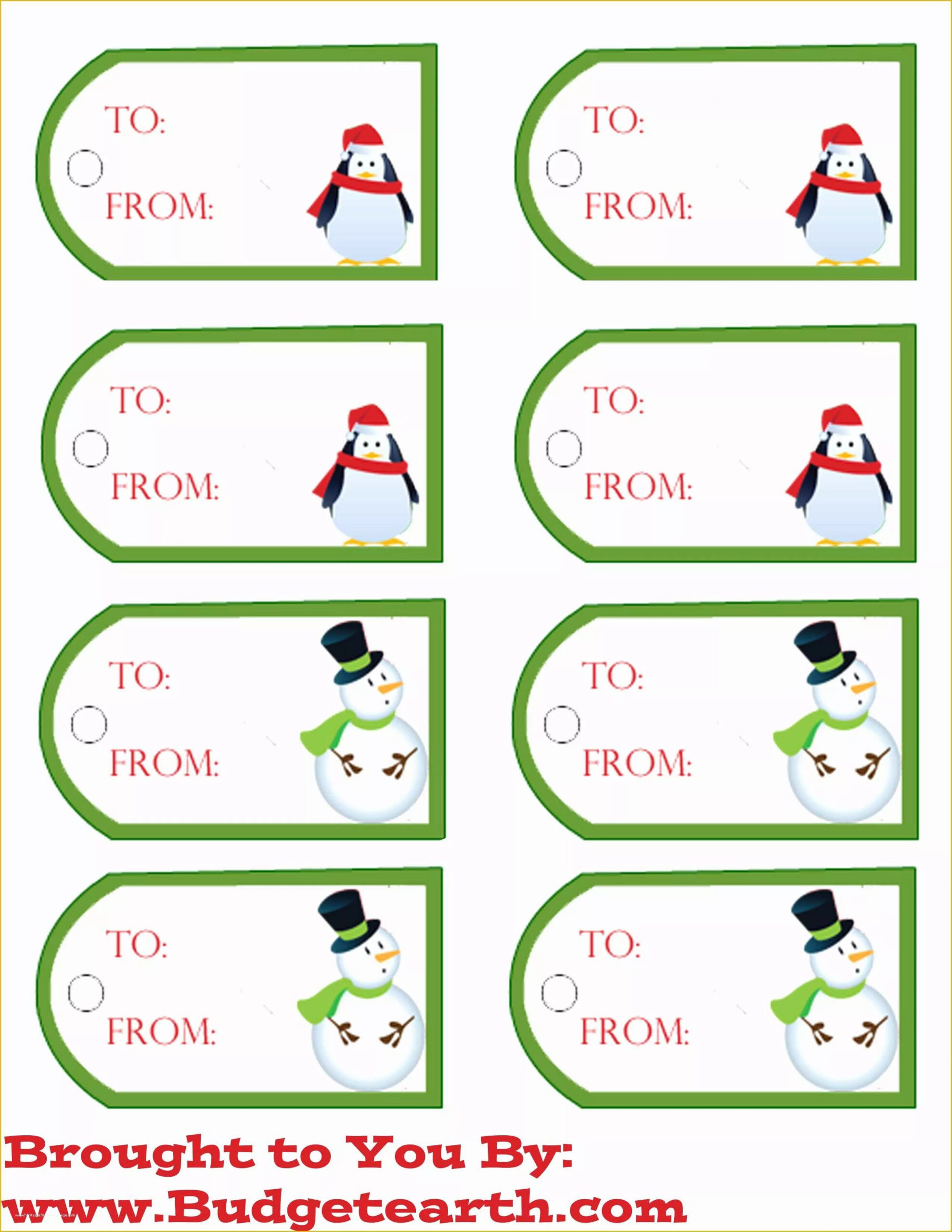 Free Printable Christmas Gift Tags Templates - Printable Party Favors inside Pdf Printable Christmas Tags