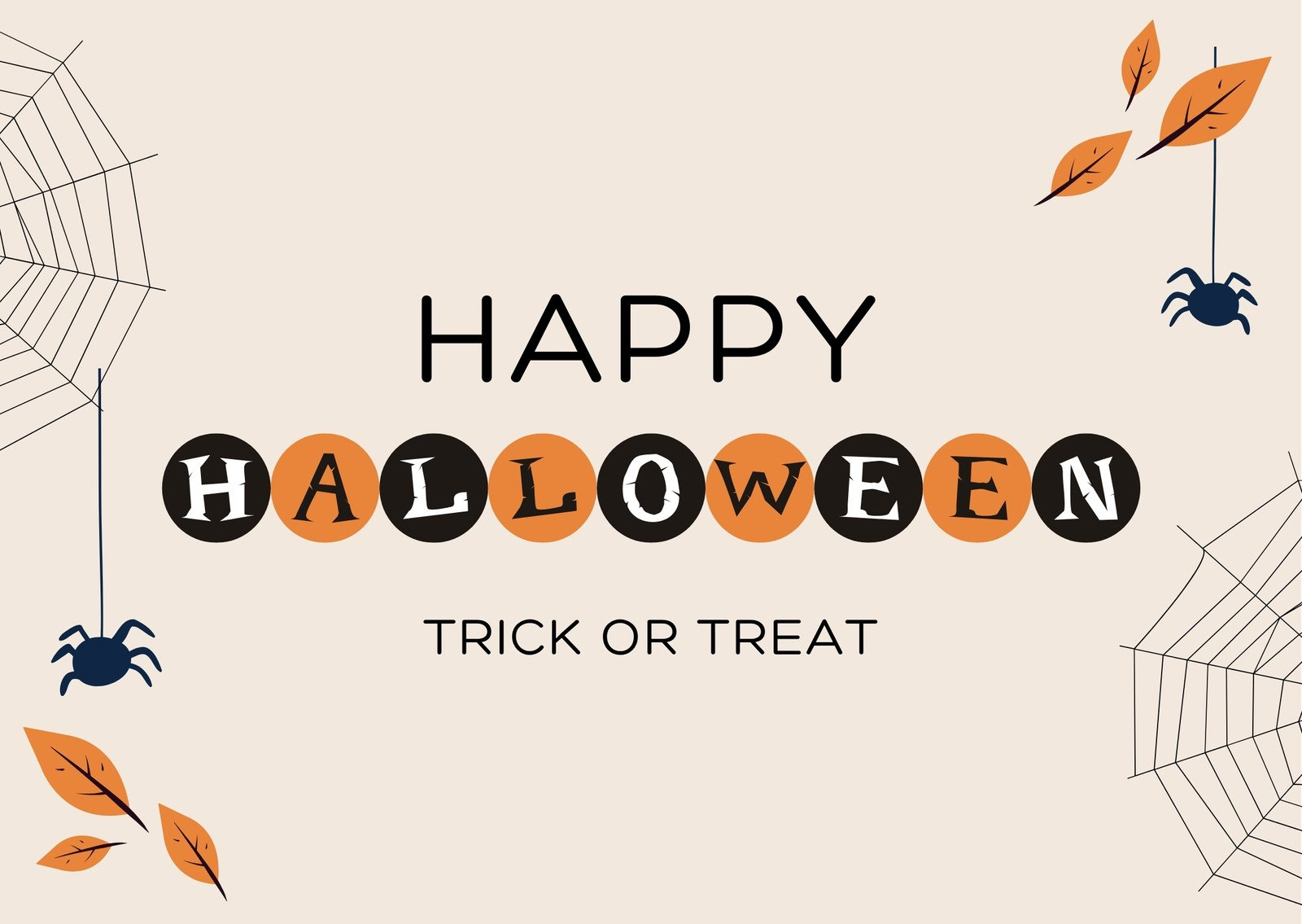 Free Printable Editable Halloween Card Templates | Canva within Halloween Thank You Cards Printable Free