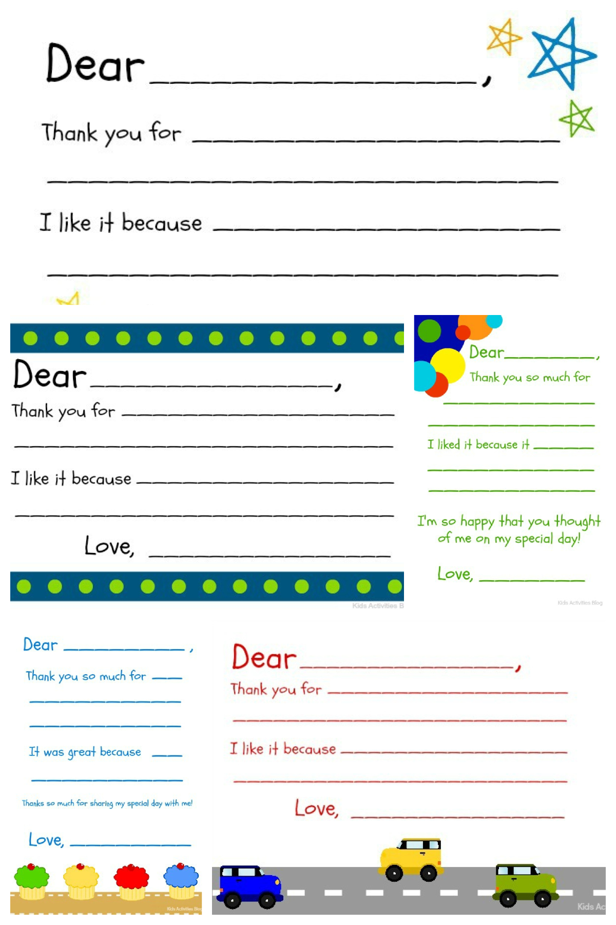 Free Printable Fill In The Blank Thank You Note | Kids Activities Blog inside Blank Thank You Cards Printable For Kids