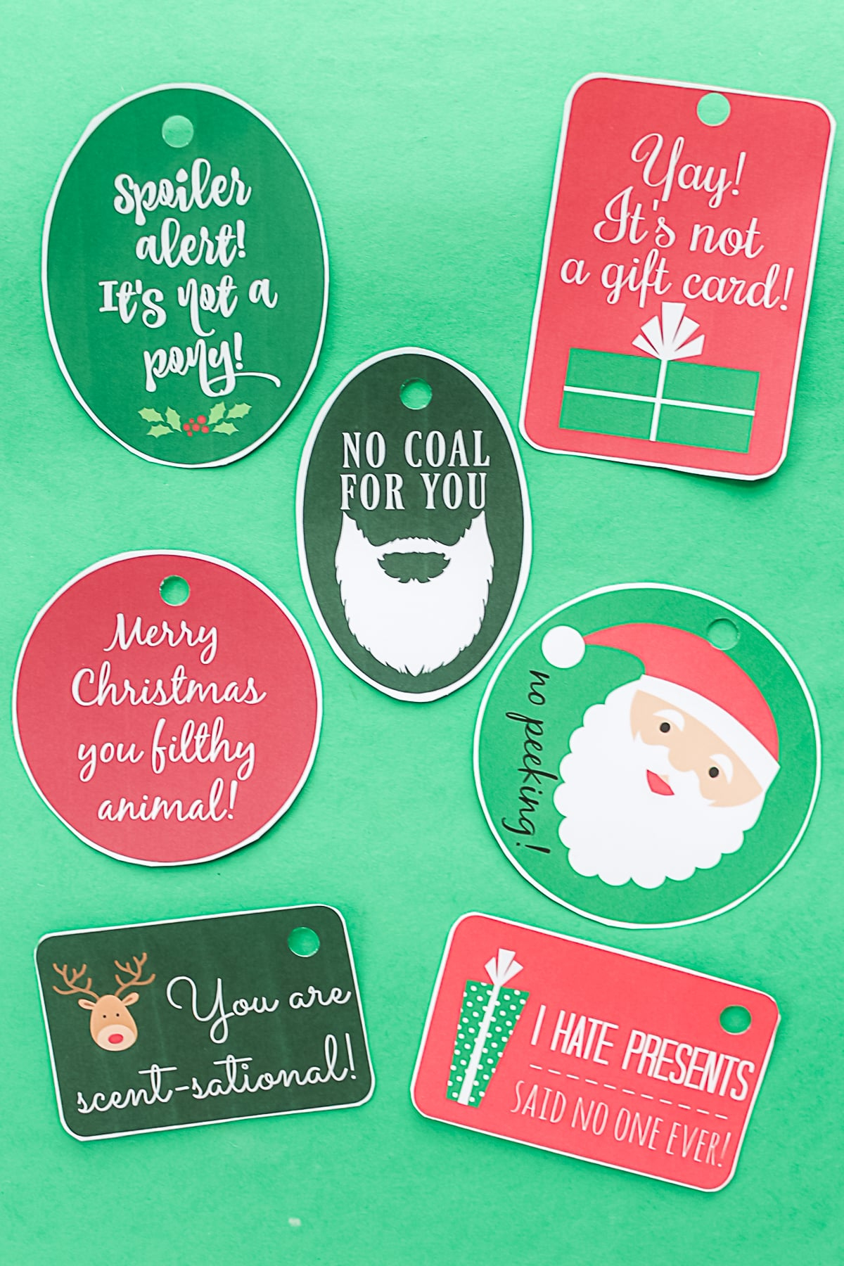 Free Printable Funny Christmas Gift Tags - Angie Holden The inside Printable Funny Christmas Tags