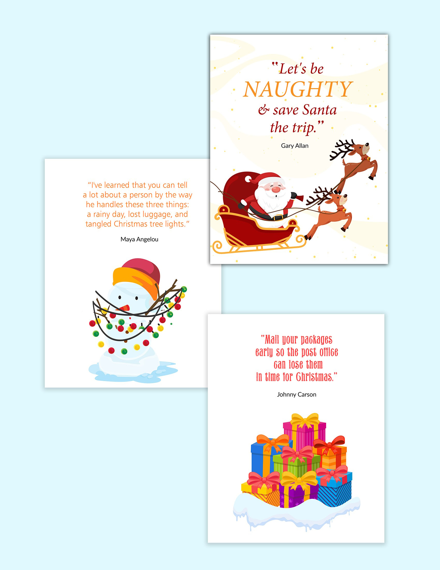 Free Printable Funny Christmas Quotes For Cards in Free Printable Christmas Card Funny
