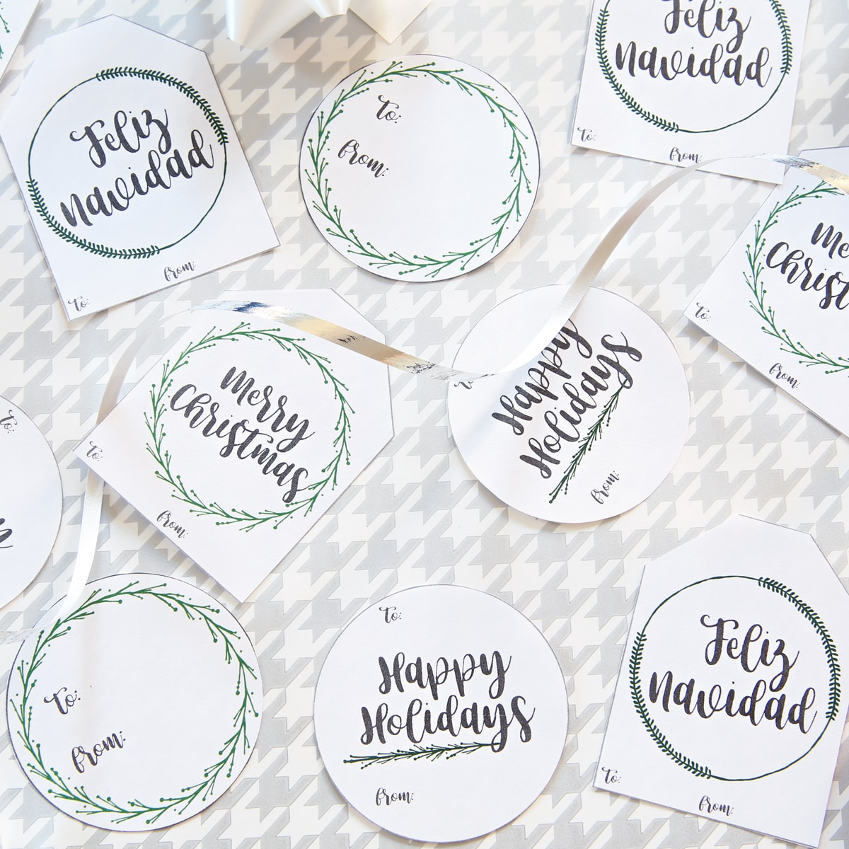 Free Printable Holiday Gift Tags | Abby Organizes pertaining to Printable Christmas Tags with String