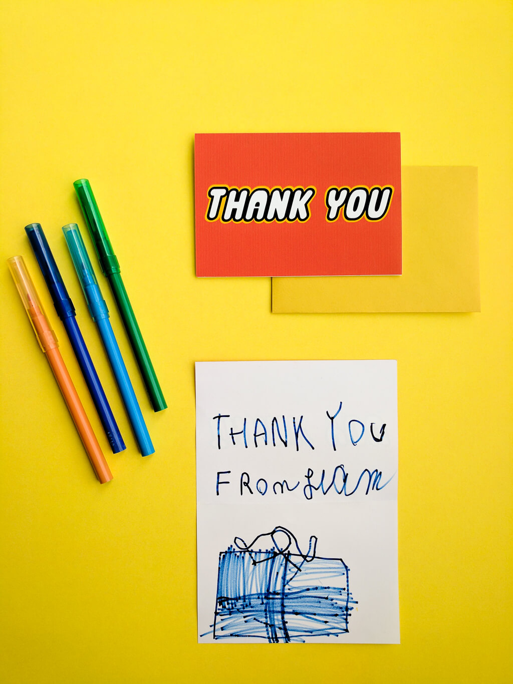 Free Printable Lego®-Inspired Thank You Cards For A Lego Birthday pertaining to Lego Thank You Cards Printable Free
