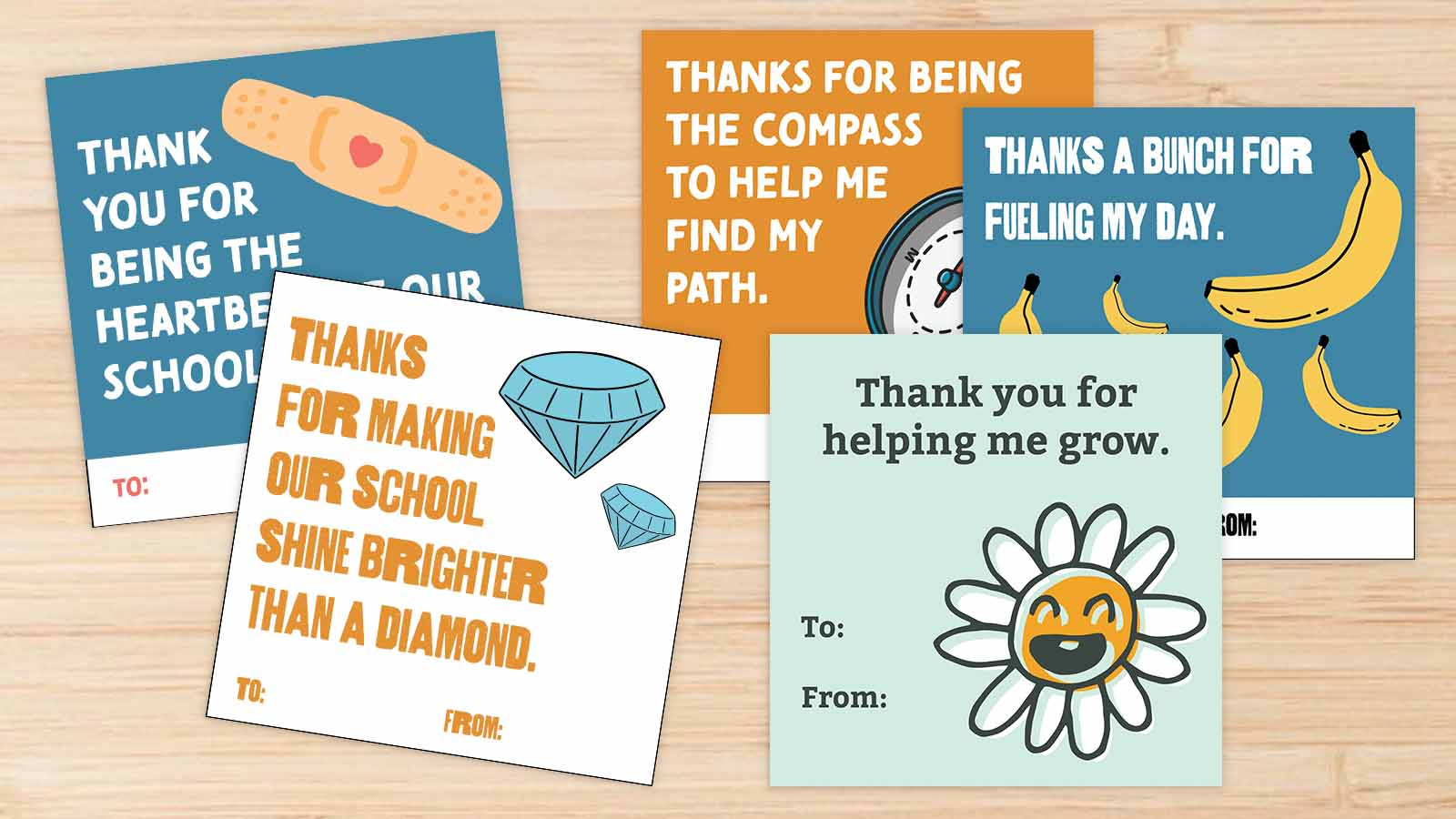 Free Printable Thank-You Cards For Custodians, Librarians &amp;amp; More in Free Printable Custodian Thank You Cards