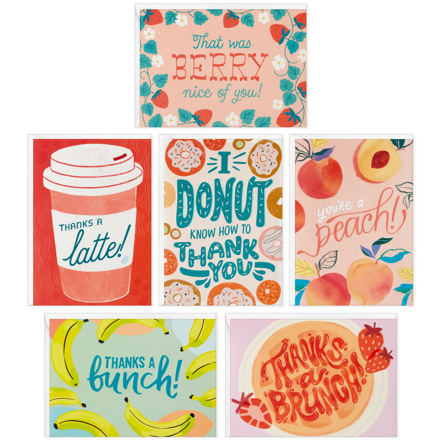 Fun Foods Thank-You Note Cards, Pack Of 36 - Note Cards inside Hallmark Thank You Cards Printable
