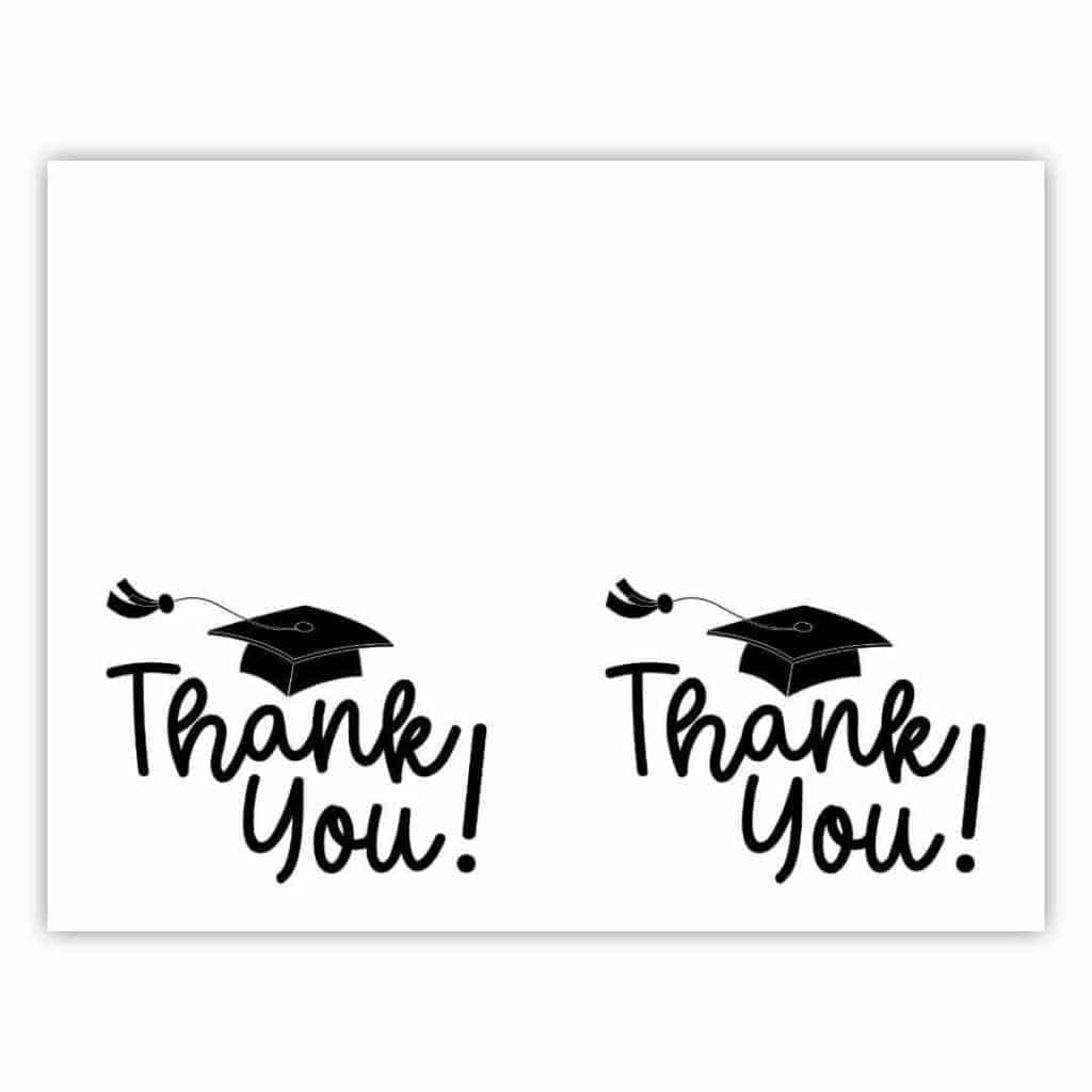 Graduation Thank You Cards - Sunshine And Rainy Days inside Graduation Thank You Cards Printable