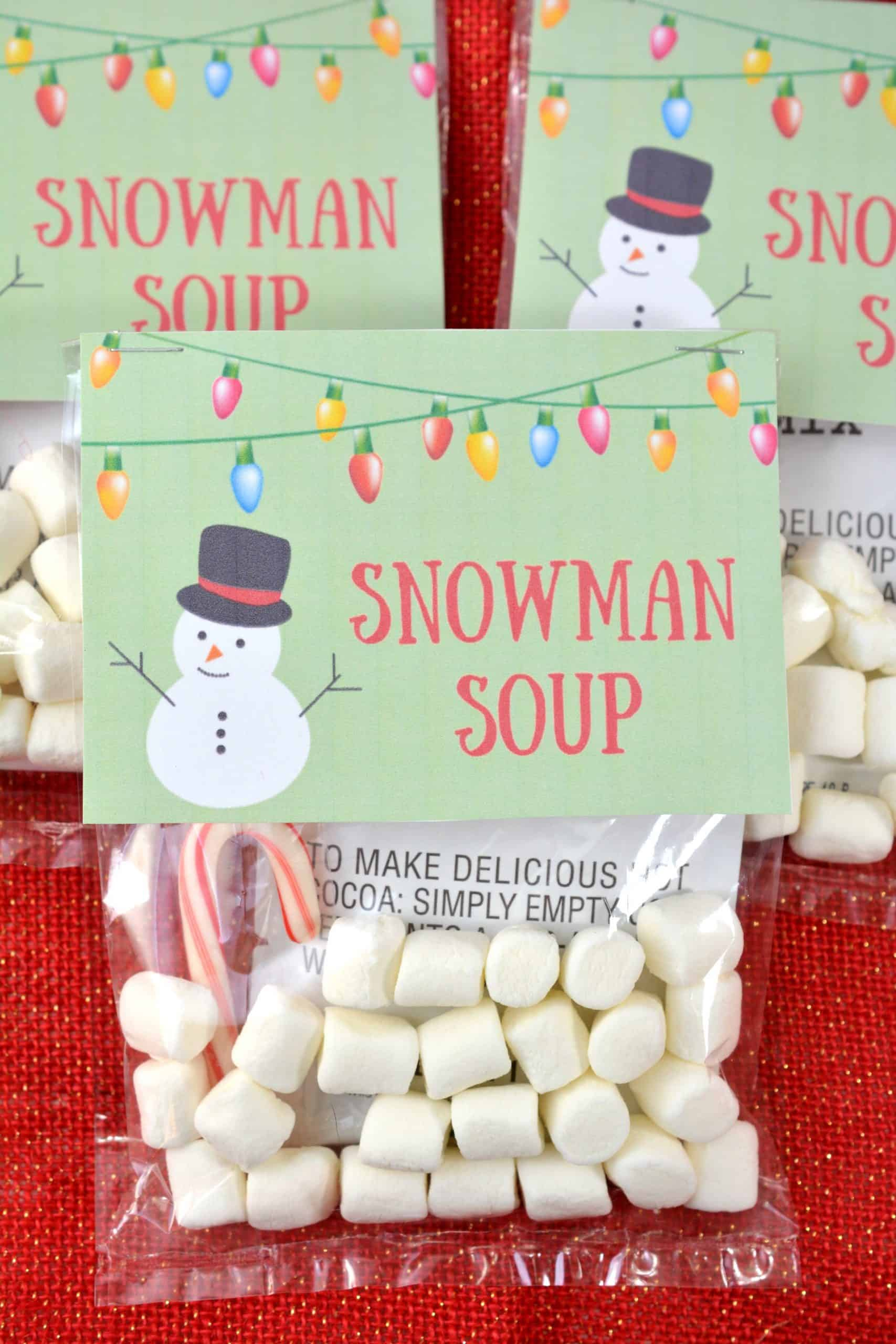 Homemade Holiday Gift Idea: Snowman Soup With Free Printable with Snowman Soup Printable
