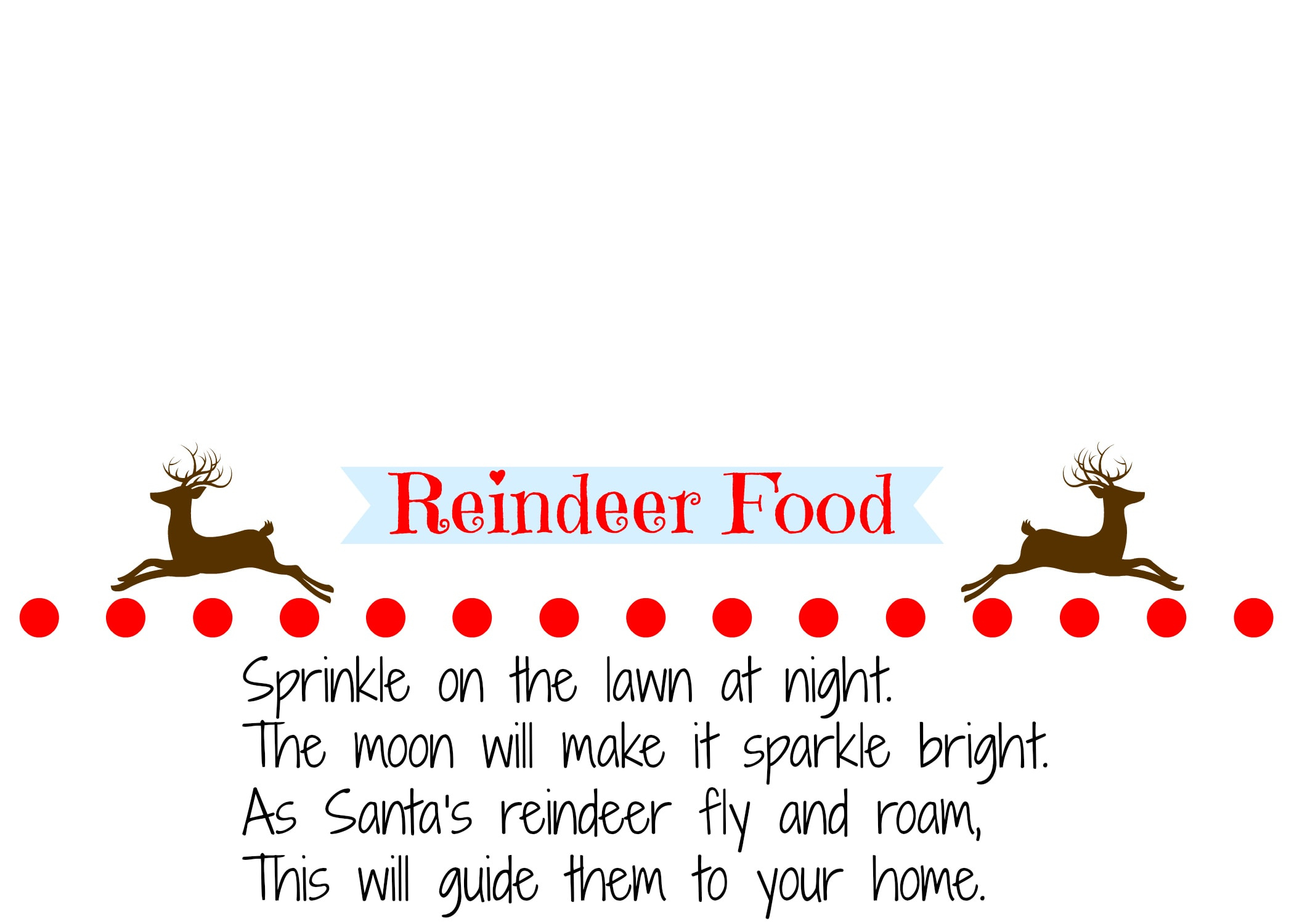 Homemade Reindeer Food Recipe With Printable Labels pertaining to Reindeer Food Printable Tags
