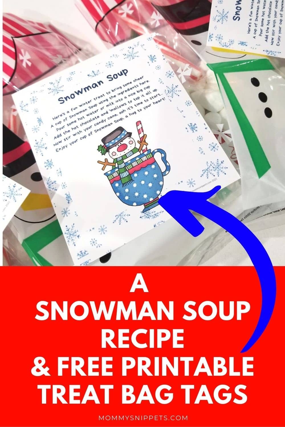 How To Make Snowman Soup Recipe + Free Printable Treat Tag within Snowman Soup Printable Free