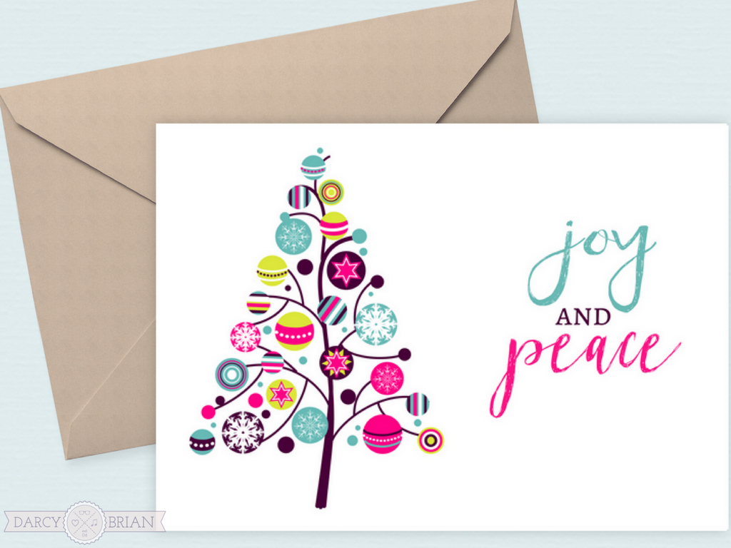 Joy And Peace Free Printable Holiday Cards with regard to Printable Christmas Card Paper