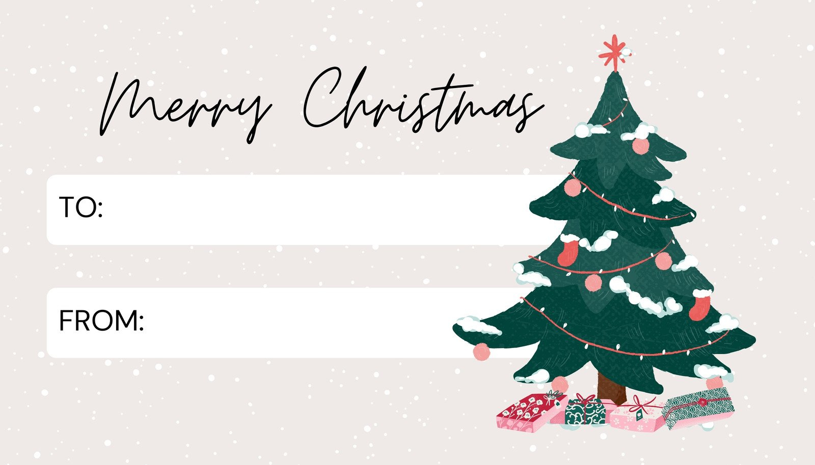 Page 2 - Free Custom Printable Christmas Tag Templates | Canva intended for Printable Christmas Card For Gift