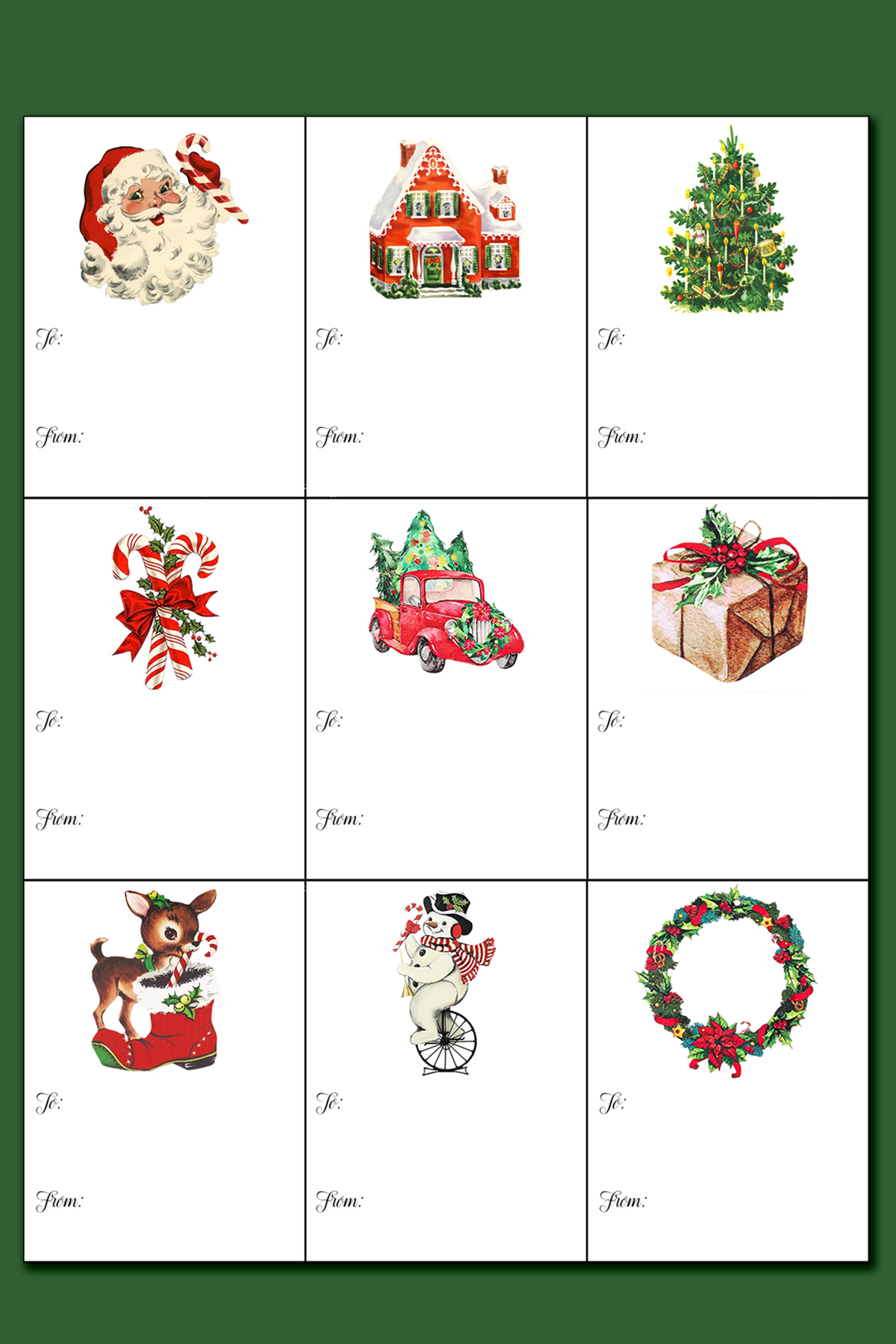 Printable Christmas Labels For Gifts regarding Printable Christmas Tags Stickers