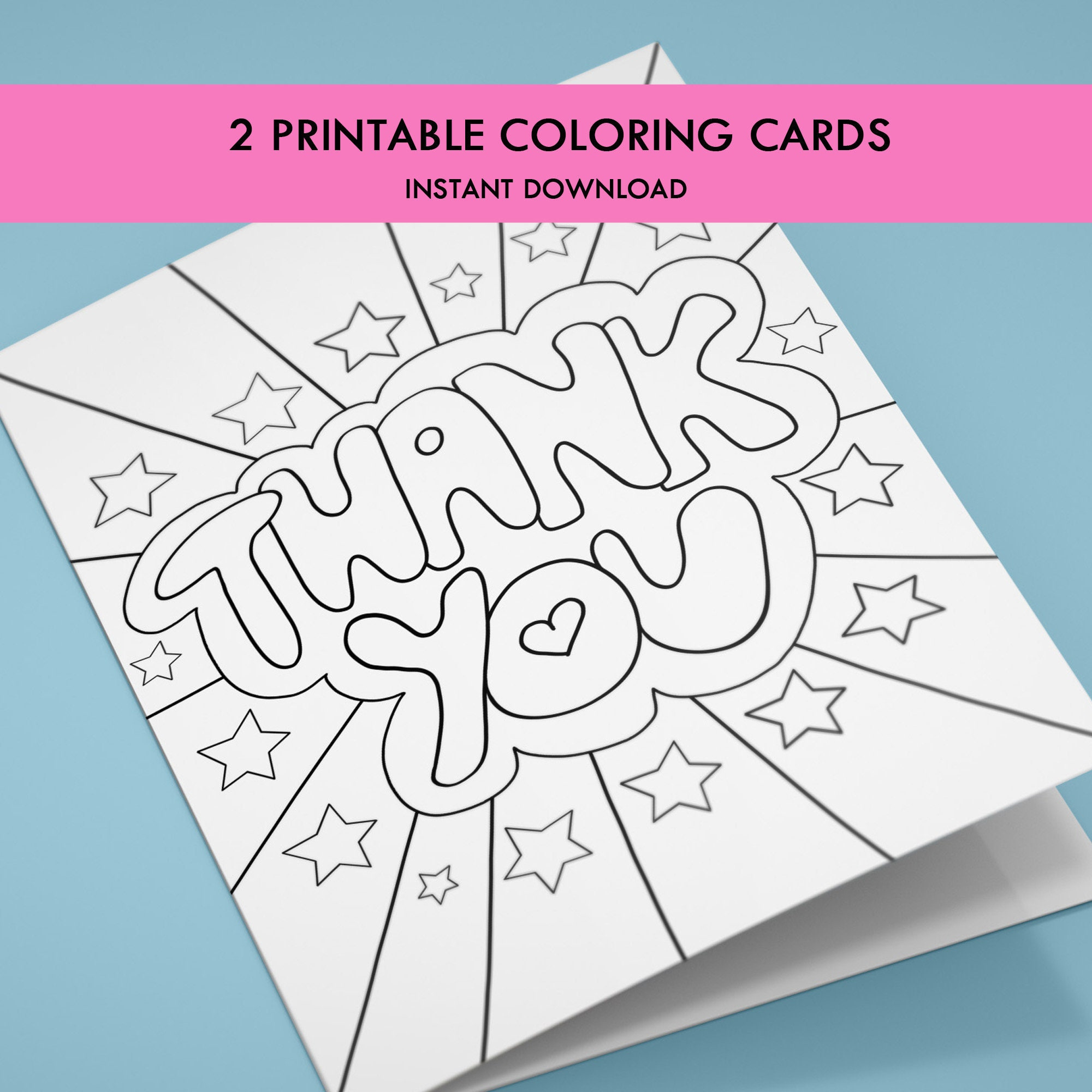 Printable Coloring Thank You Cards For Kids, Kids&amp;#039; Thank You pertaining to Color Thank You Cards Printable
