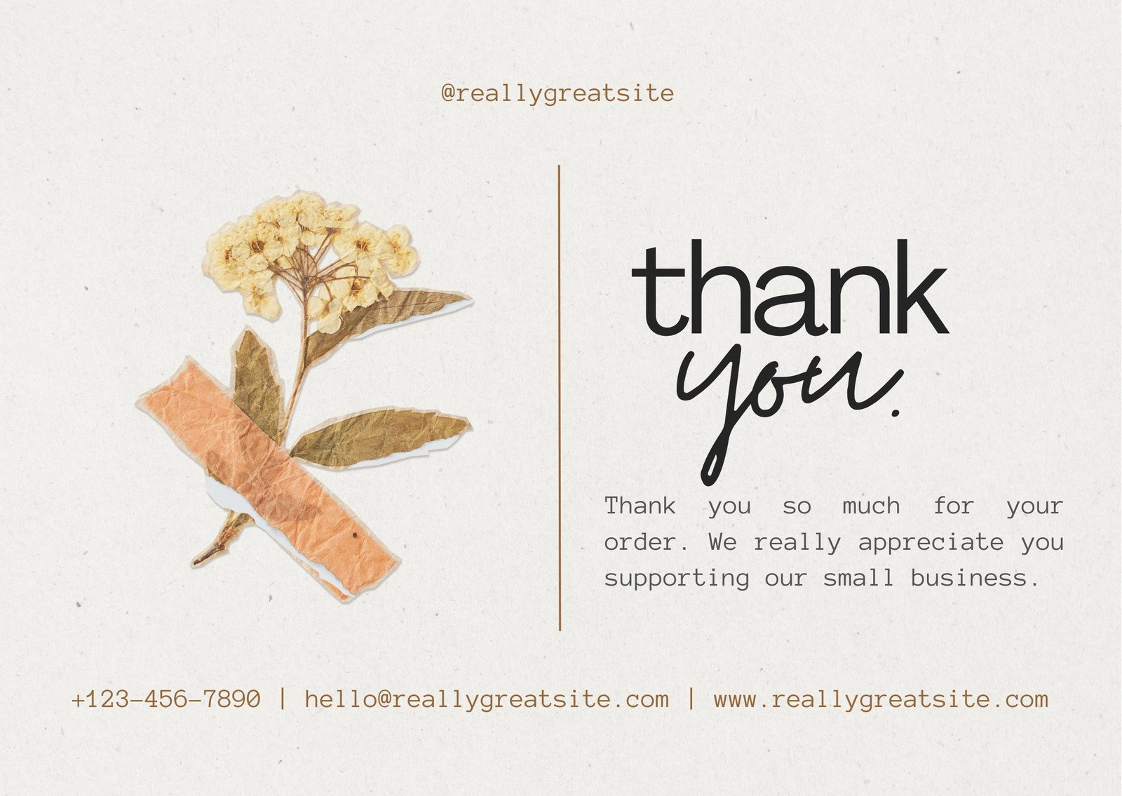 Printable, Customizable Thank You Card Templates | Canva intended for Thank You Note Cards Printable