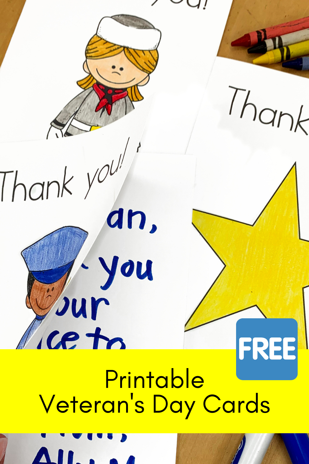 Printable Veteran&amp;#039;S Day Cards | Mrs. Karle&amp;#039;S Sight And Sound Reading regarding Printable Veterans Day Thank You Cards