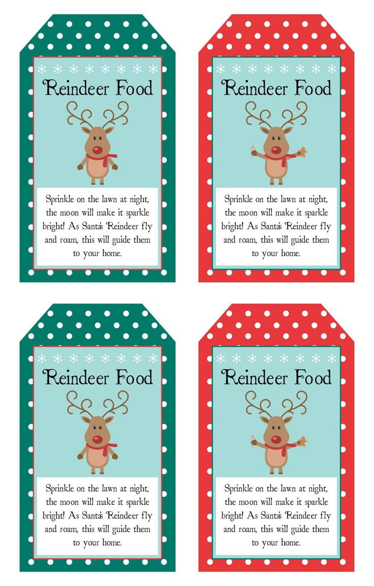 Reindeer Food Poem Labels - 11 Free Pdf Printables | Printablee with regard to Reindeer Food Poem Free Printable Tags