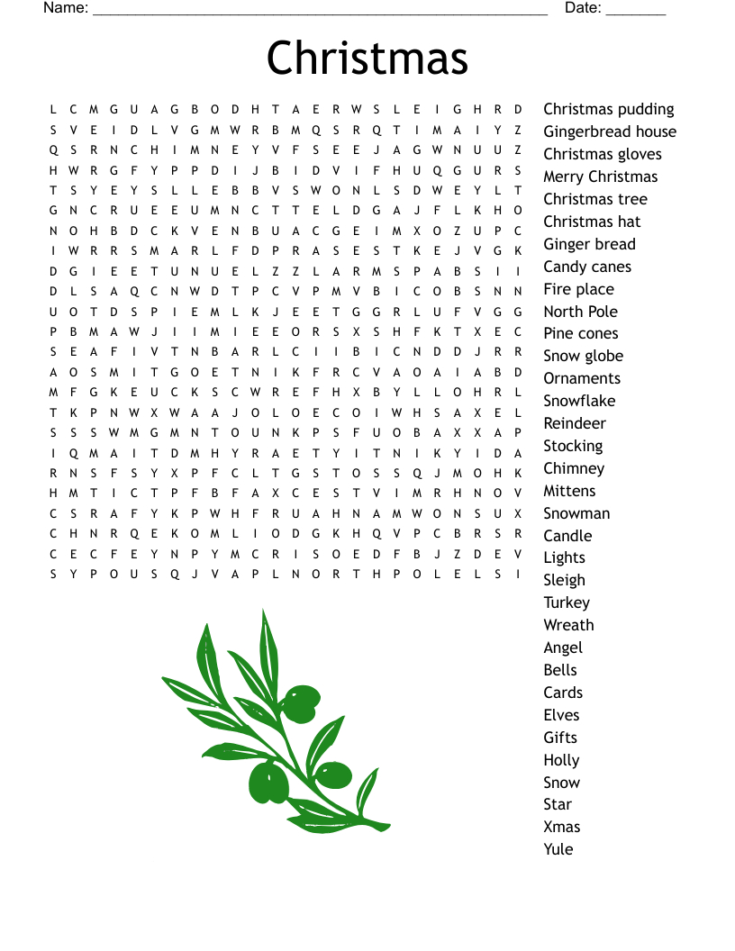 Santa'S Workshop - Hard Word Search - Wordmint intended for Hard Holiday Word Search Printable