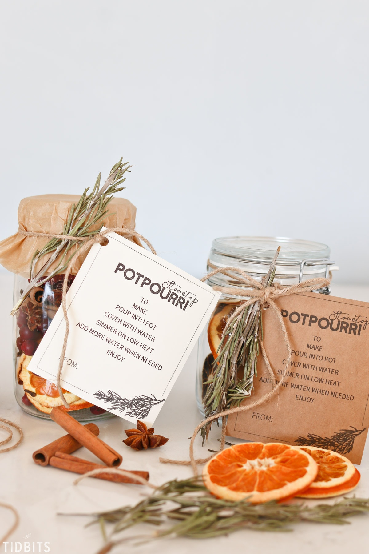 Stovetop Potpourri Printables - Tidbits in Free Printable Christmas Potpourri Tags