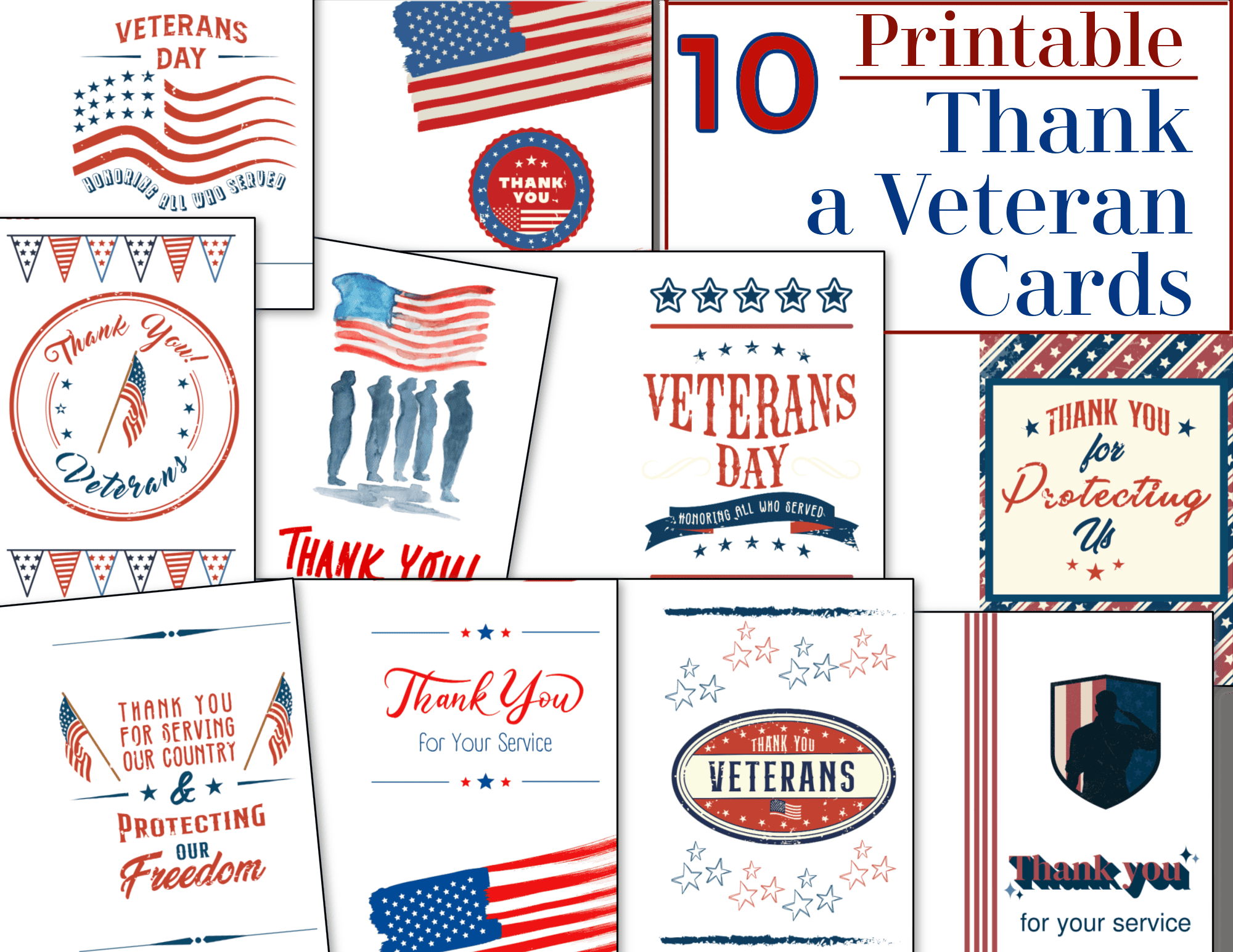Thank A Veteran Cards - Free Printable - Organized 31 regarding Free Printable Veterans Day Thank You Cards