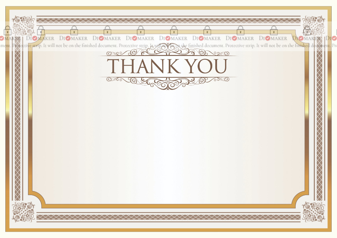 Thank You Card Template «Shine» - Dimaker - Templates - Thank You Card pertaining to Printable Thank You Cards and Envelopes