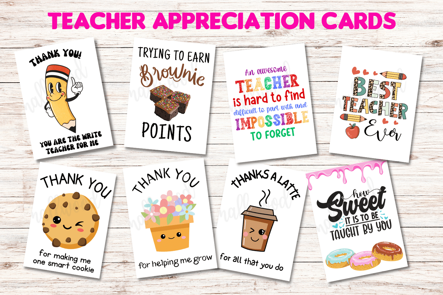 The Best Teacher Thank You Cards (21 Free Printables) - Cassie regarding Teacher Appreciation Thank You Cards Printable