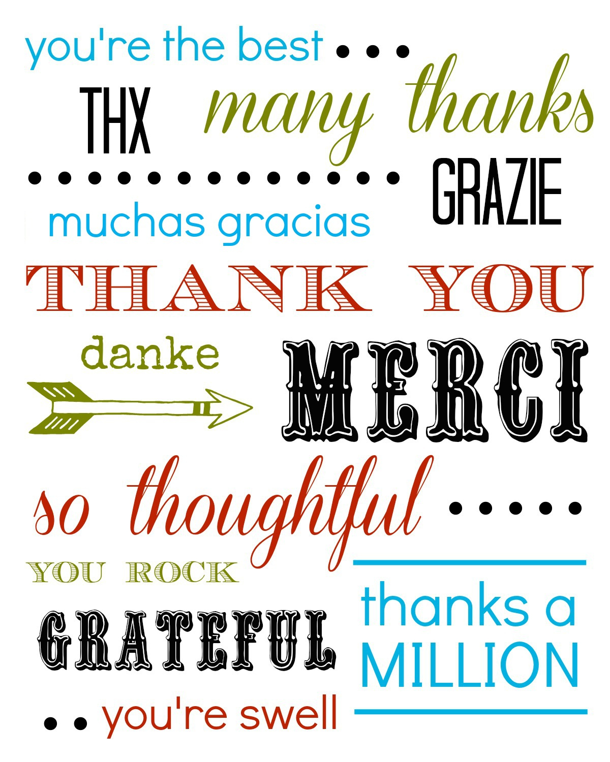 The Thank You Note | A Project For Kindness within Multiple Thank You Cards Printable