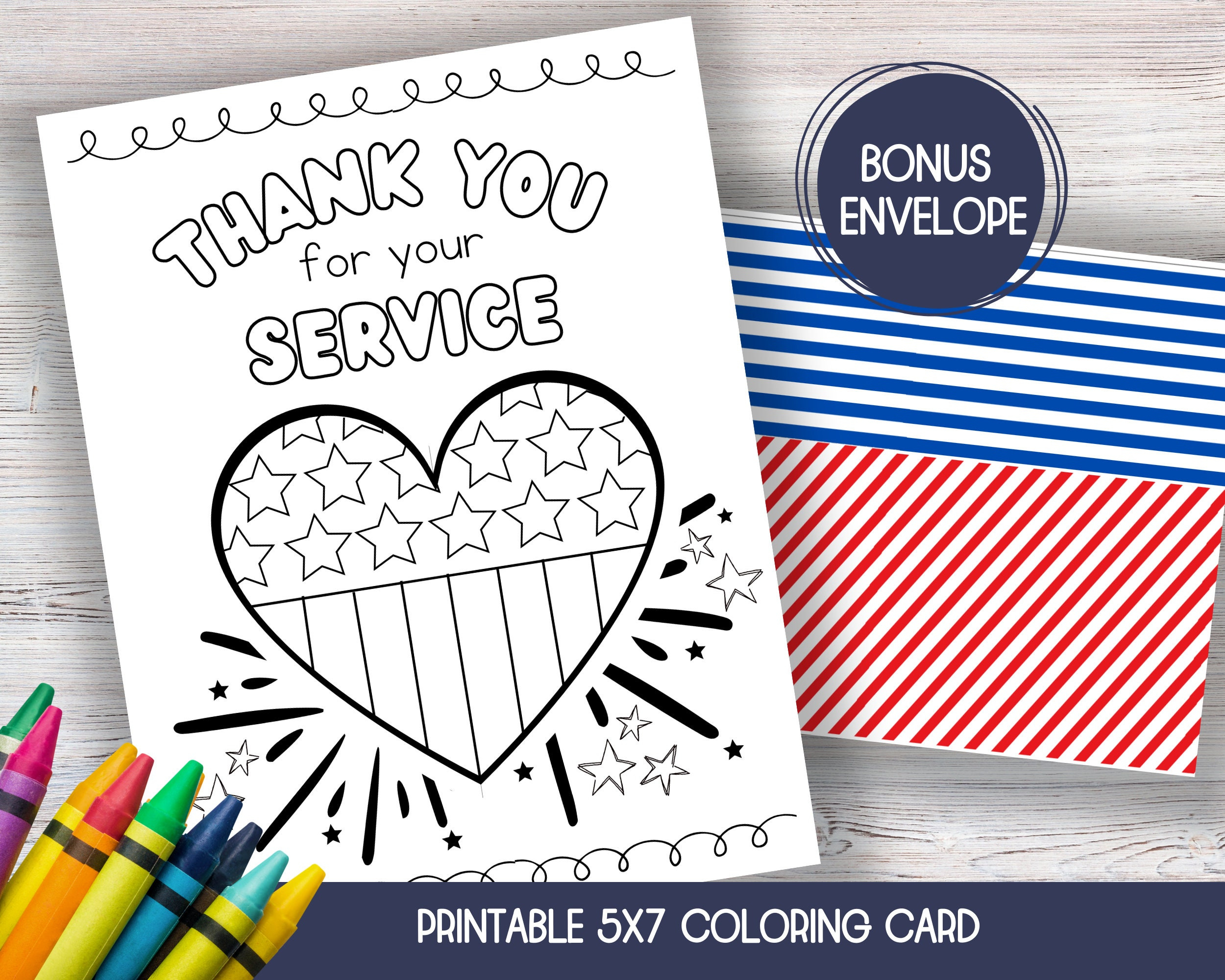 Veterans Day Thank You Card, Veterans Day Craft, Veterans Day Card for Printable Veterans Day Thank You Cards